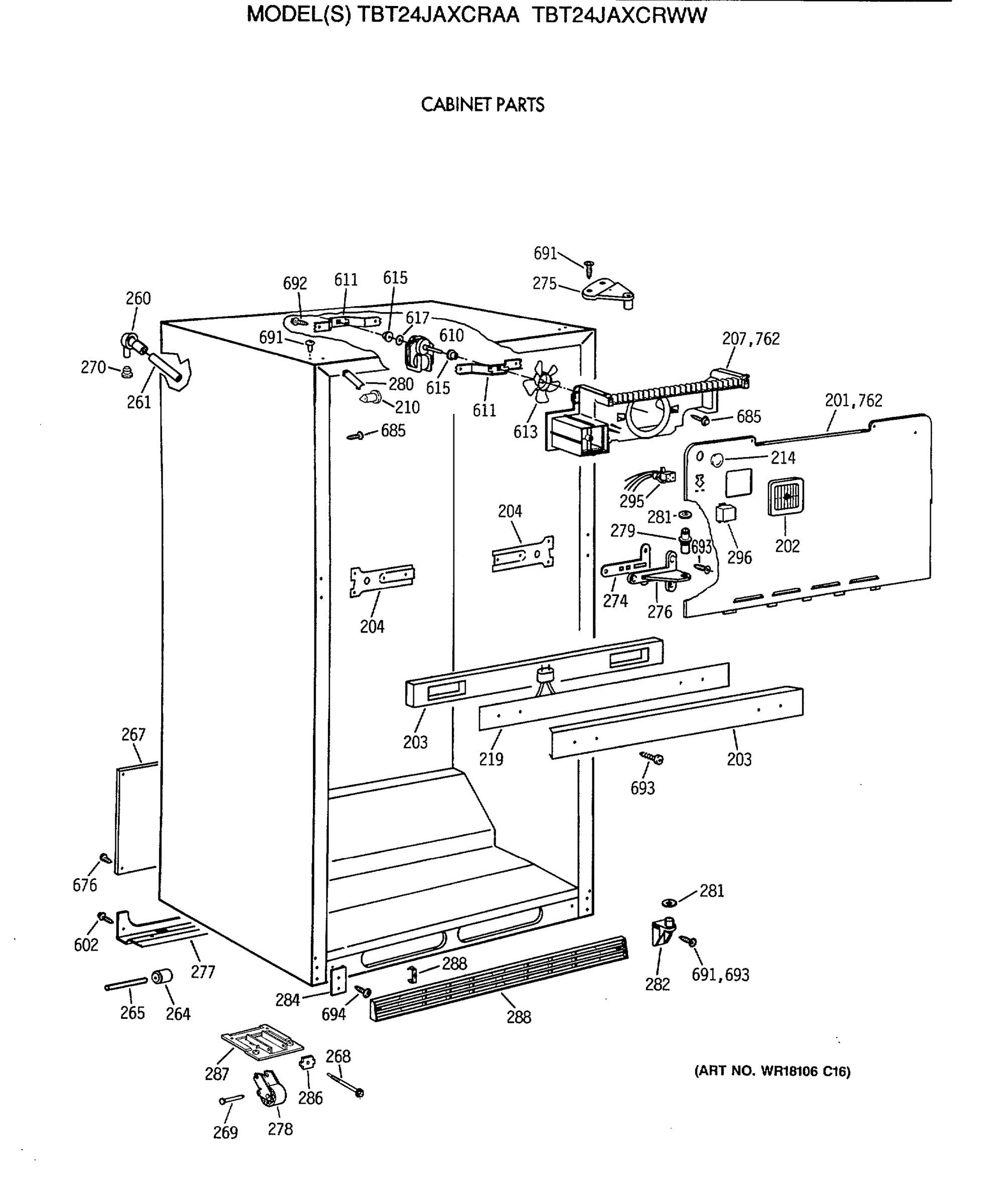 CABINET PARTS