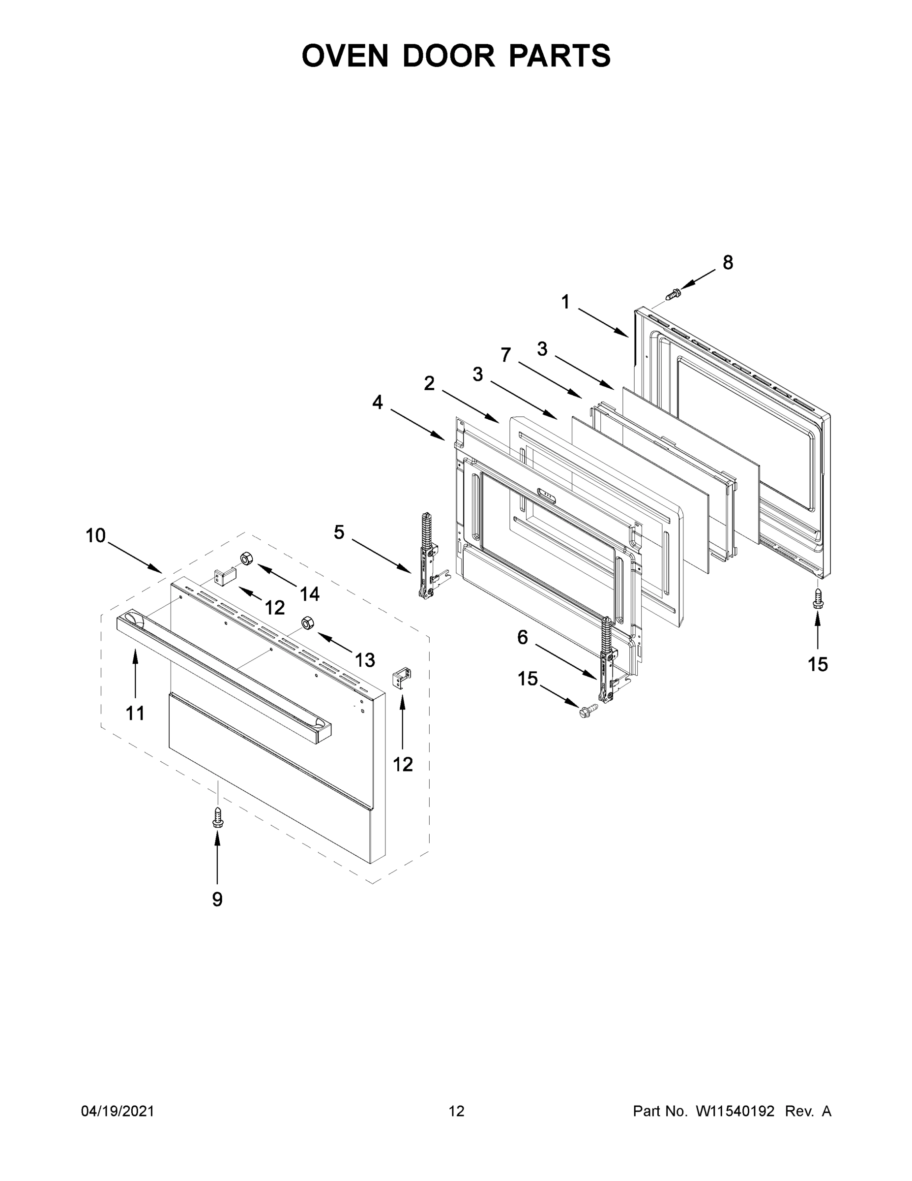 07 - OVEN DOOR PARTS