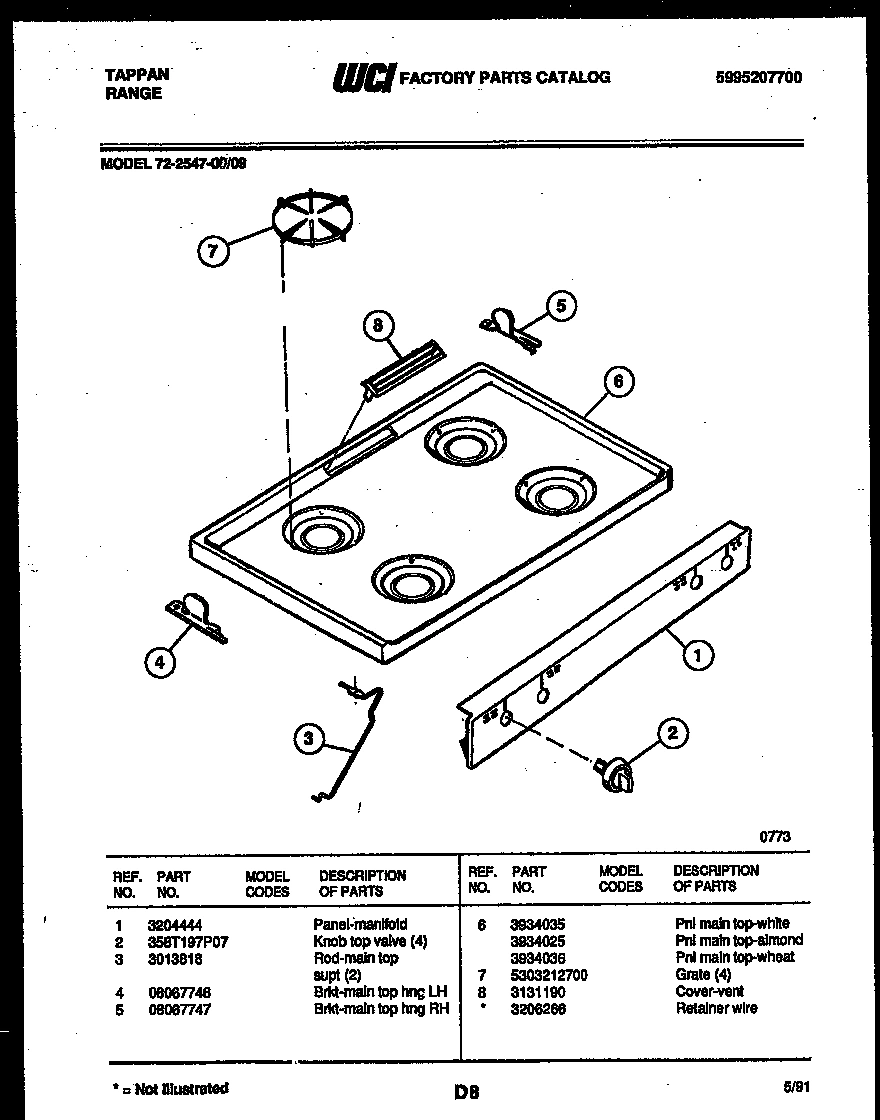 03 - COOKTOP PARTS