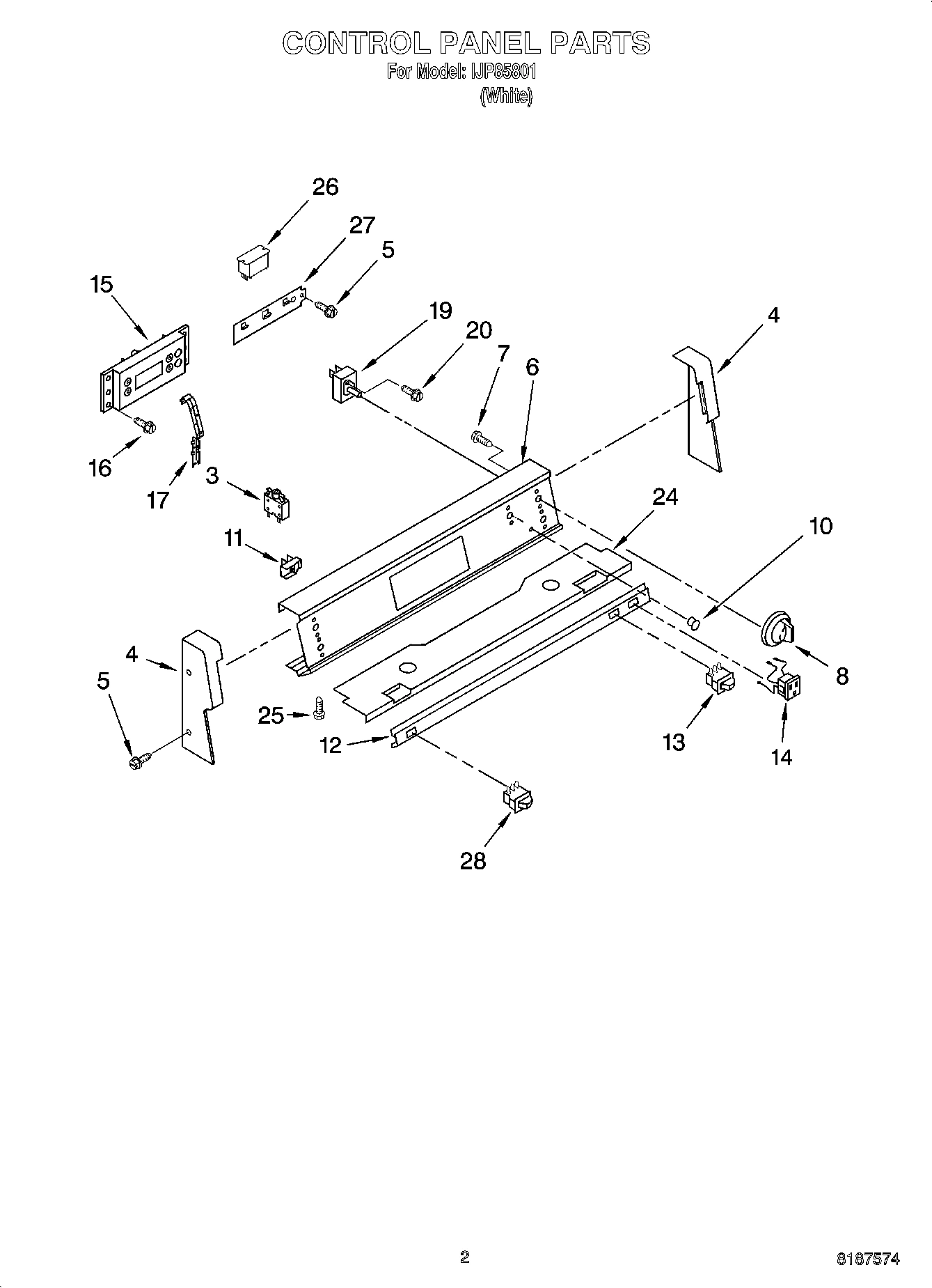 02 - CONTROL PANEL PARTS