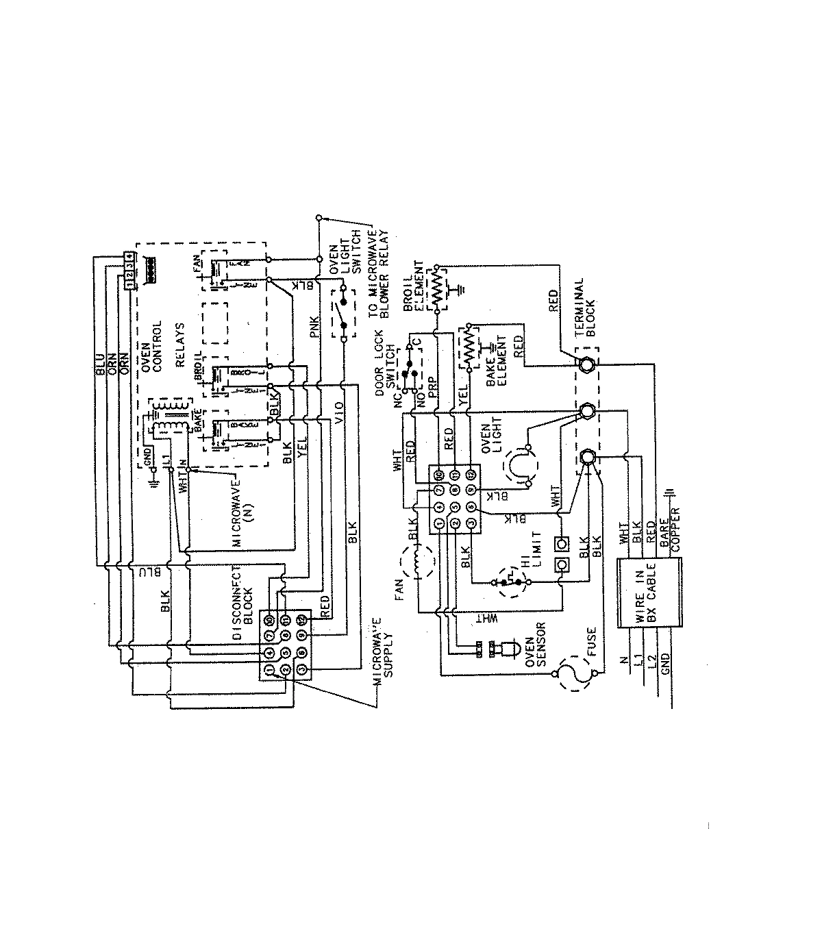 06 - WIRING INFORMATION (WALL OVEN)