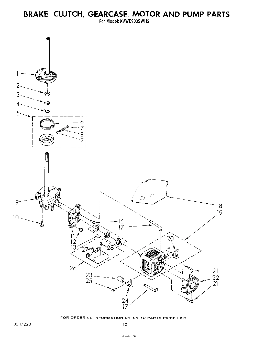 07 - BRAKE, CLUTCH, GEARCASE, MOTOR AND PUMP