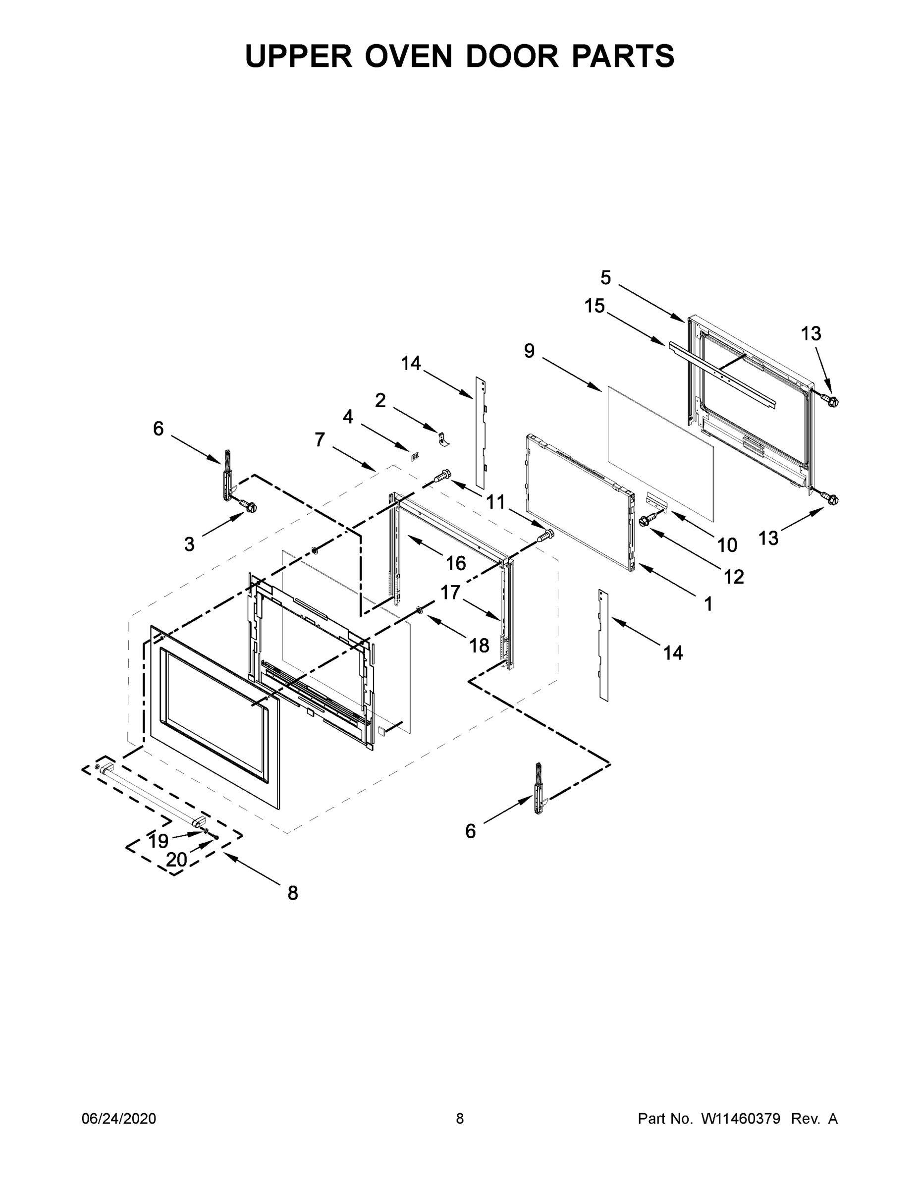05 - UPPER OVEN DOOR PARTS