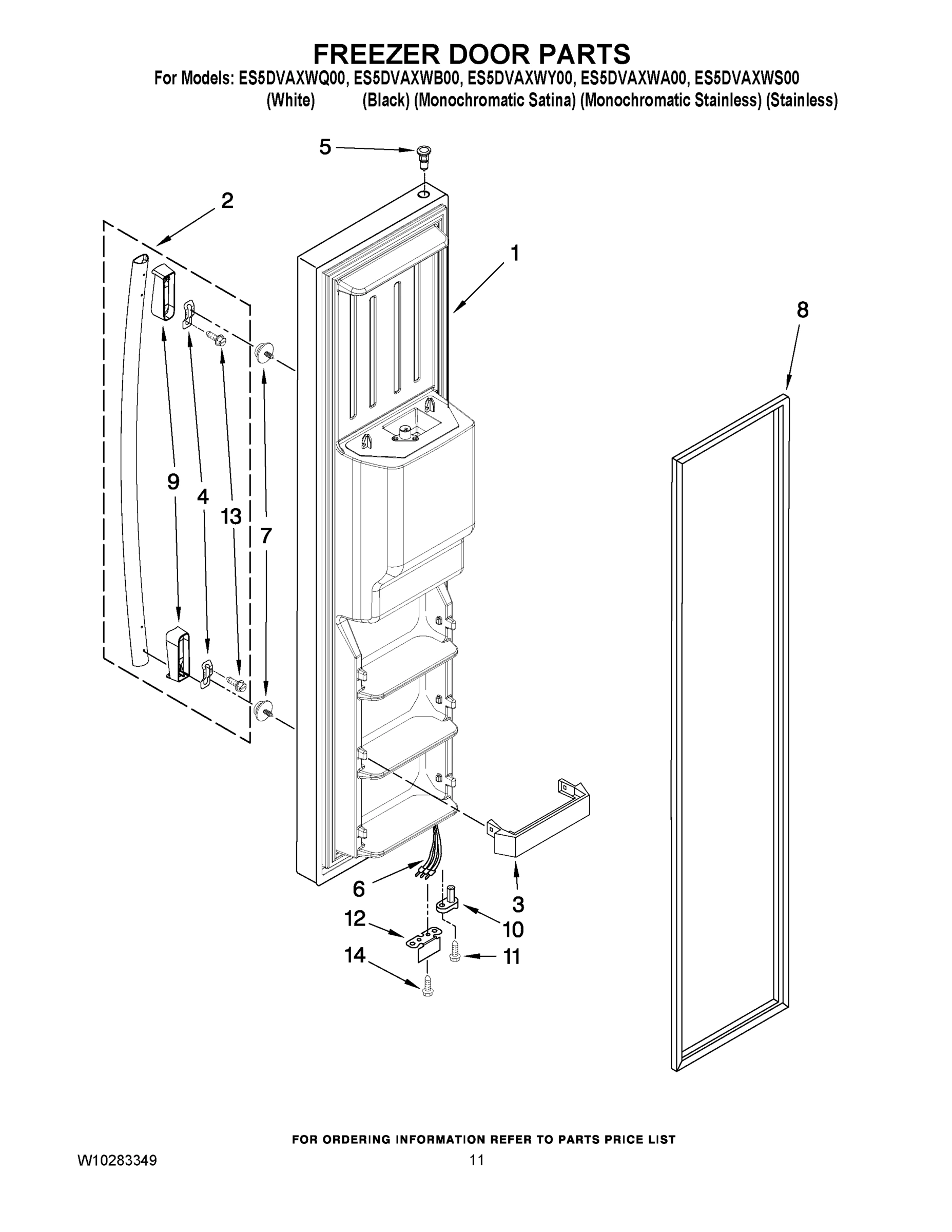 07 - FREEZER DOOR PARTS