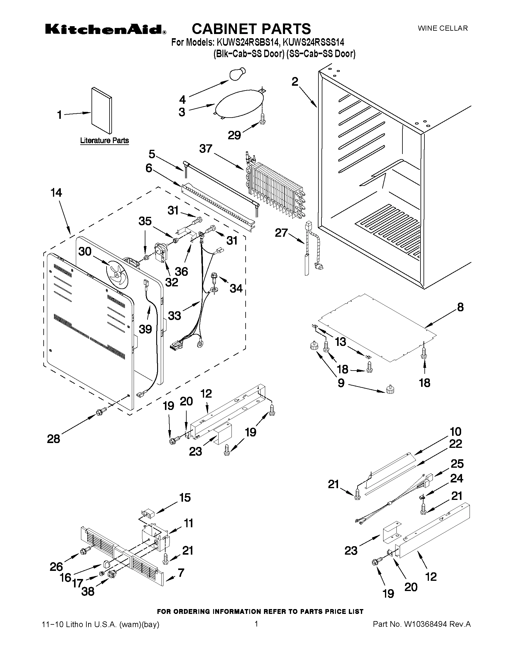 01 - CABINET PARTS