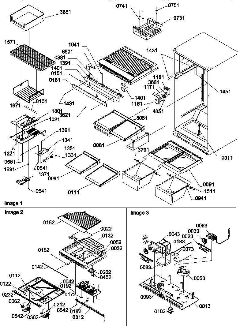 06 - INTERIOR CABINET AND DRAIN BLOCK ASSY