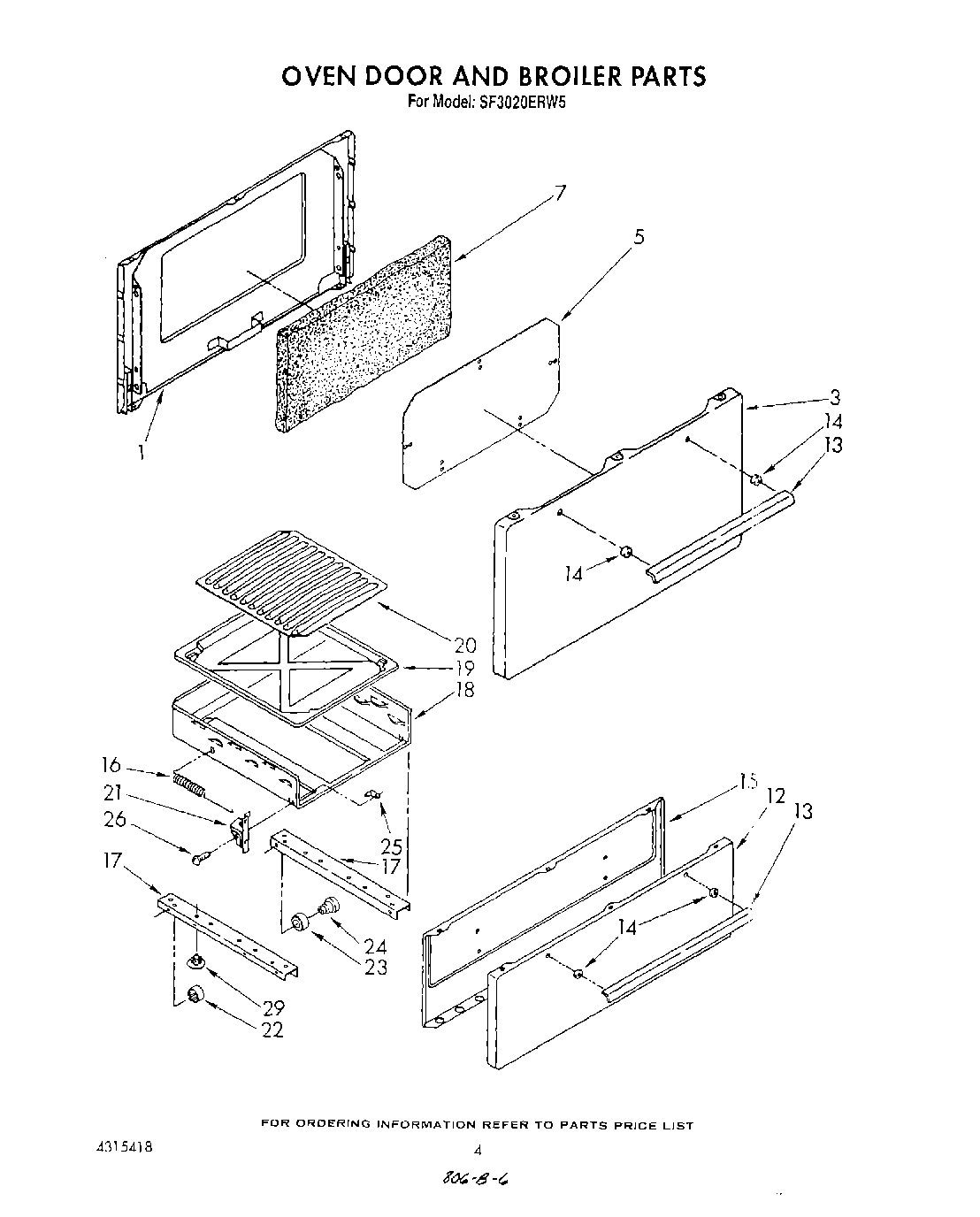 03 - OVEN DOOR AND BROILER