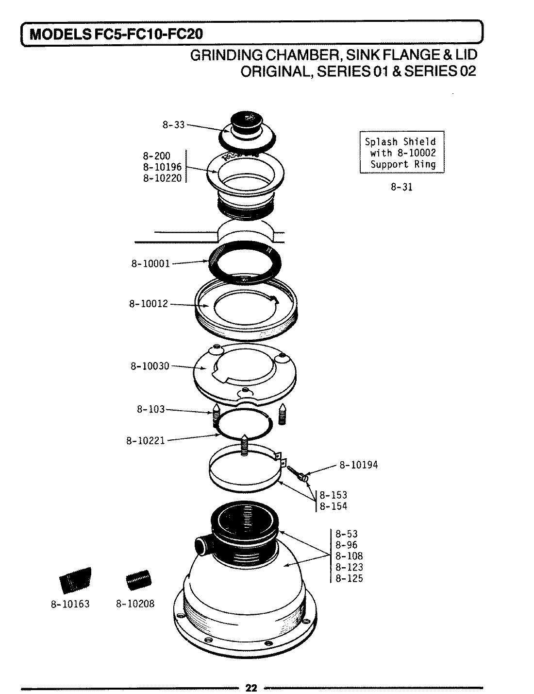09 - GRINDING CHAMBER, SINK FLANGE & LID (01)
