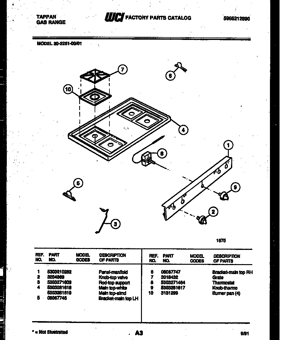 03 - COOKTOP PARTS