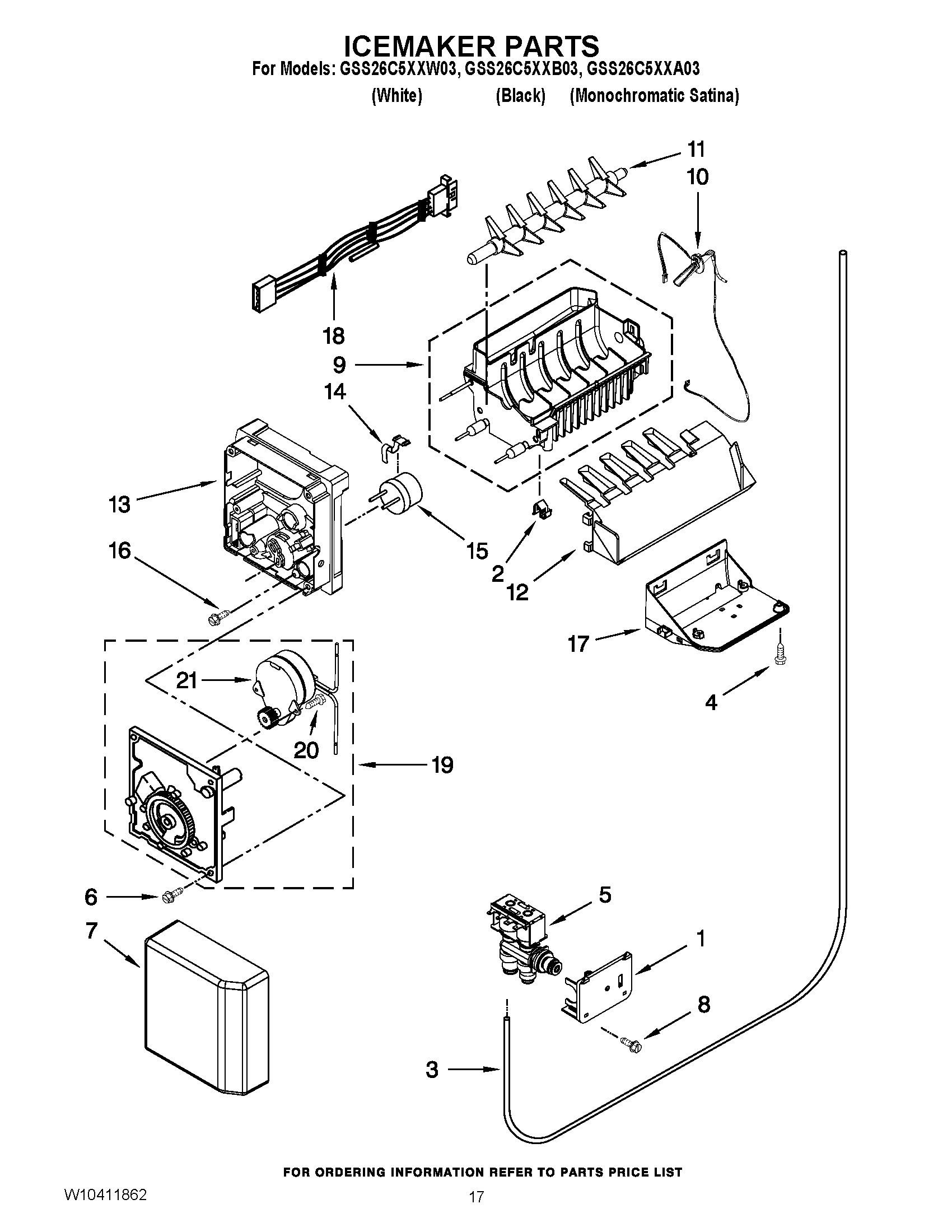 11 - ICEMAKER PARTS