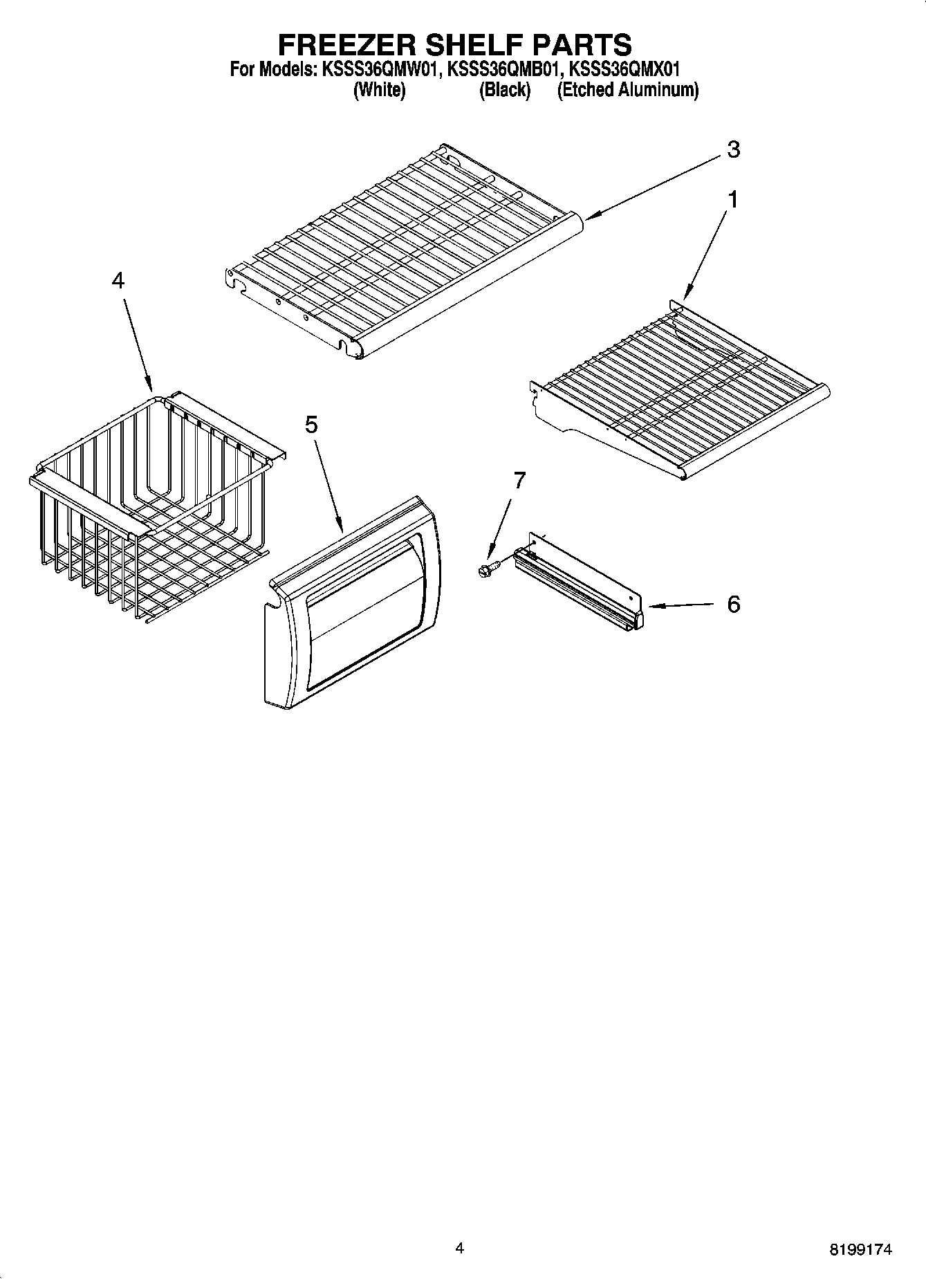 03 - FREEZER SHELF PARTS