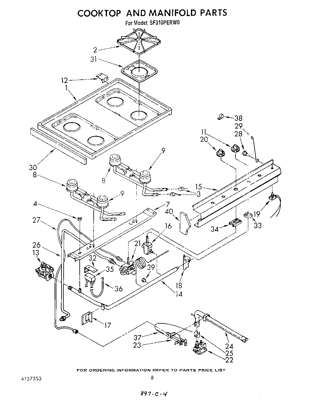 06 - COOK TOP AND MANIFOLD , LIT/OPTIONAL