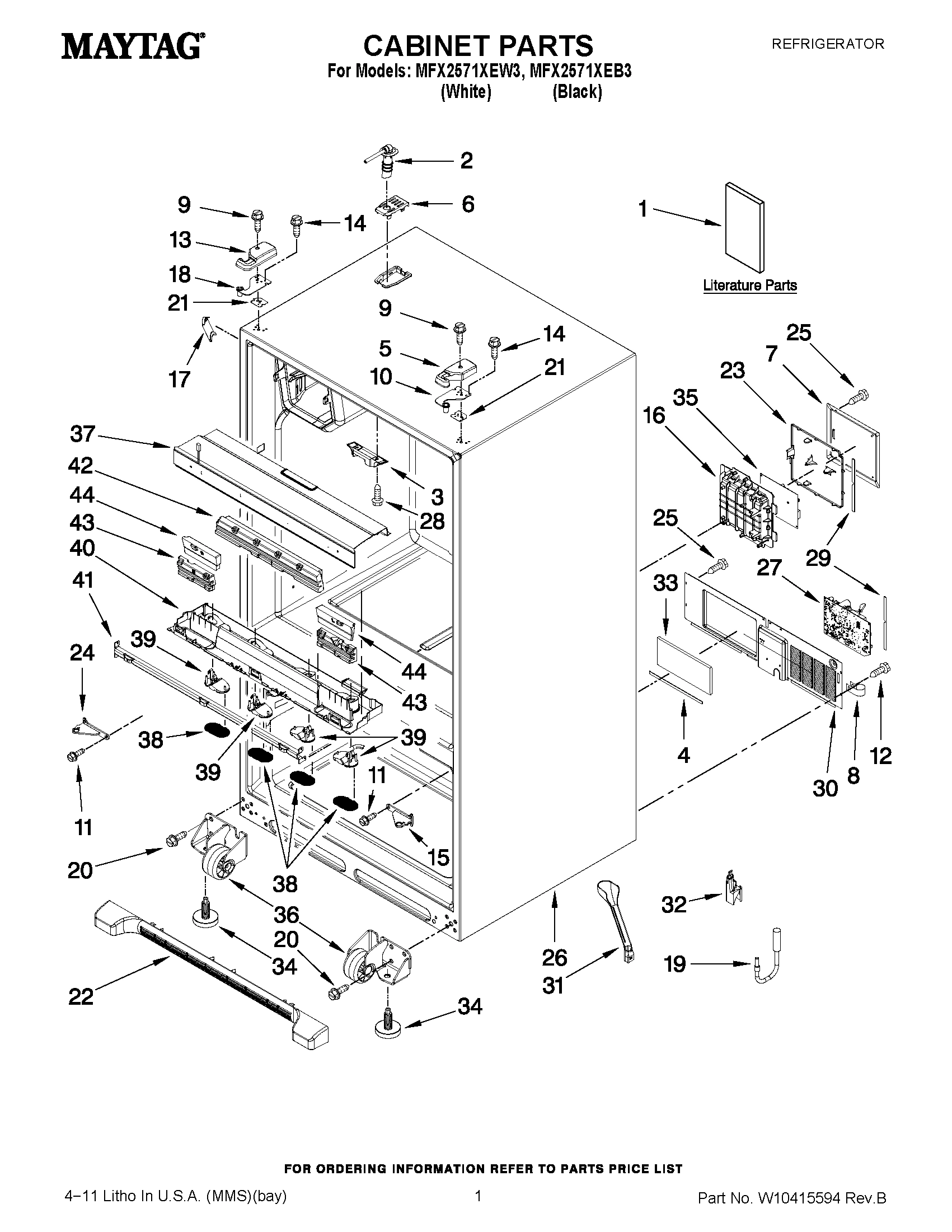 01 - CABINET PARTS