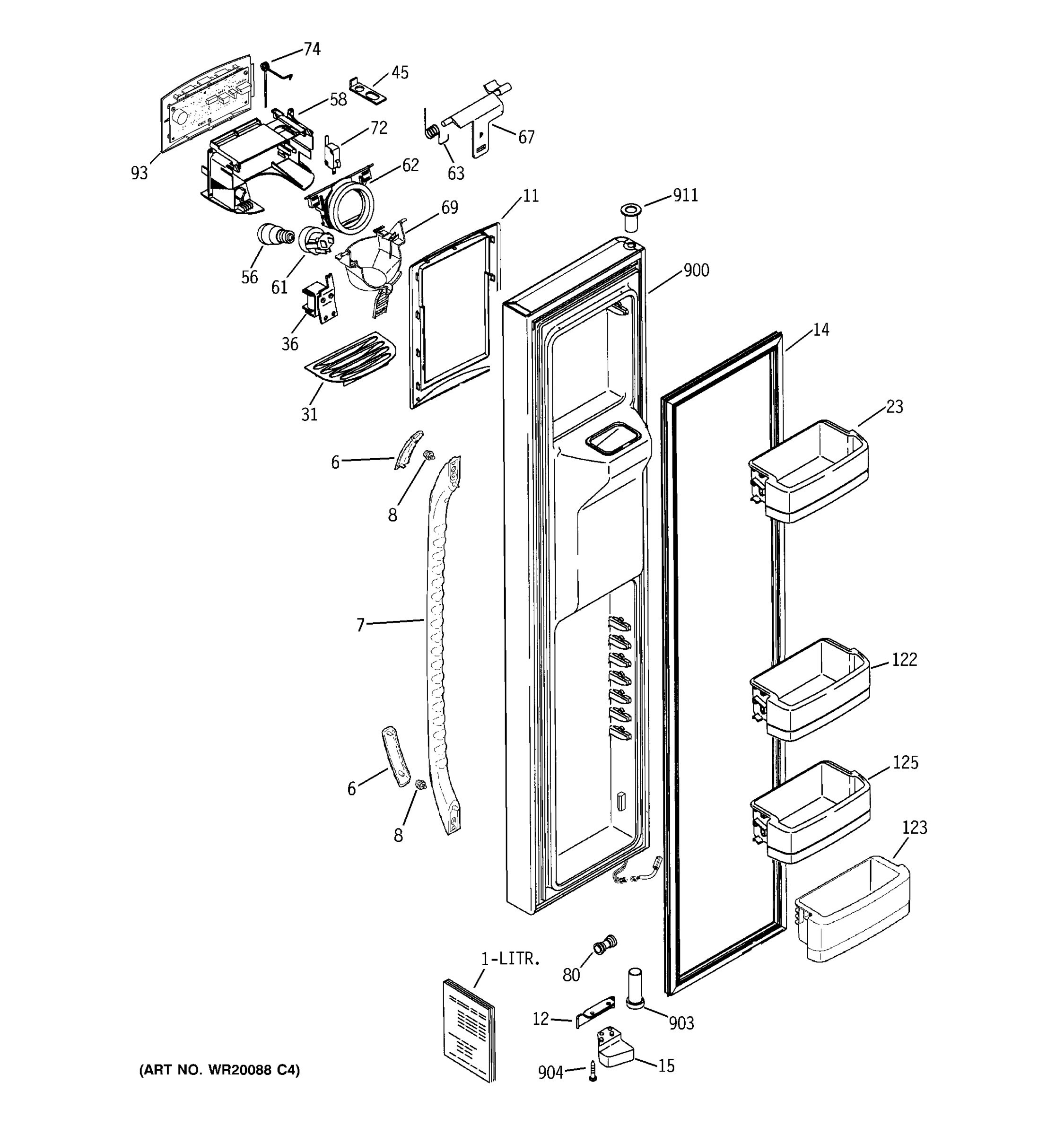 FREEZER DOOR