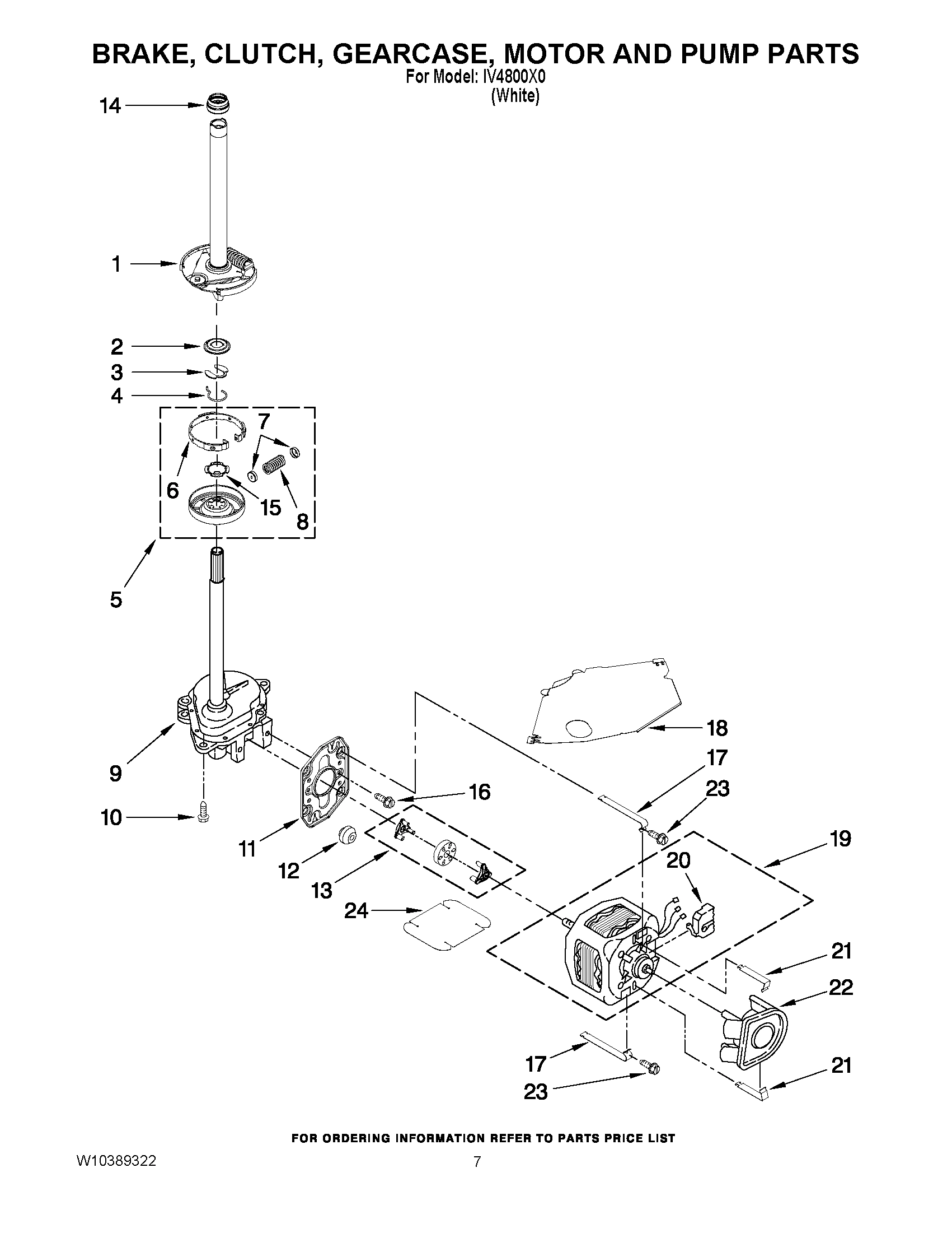 04 - BRAKE, CLUTCH, GEARCASE, MOTOR AND PUMP PARTS