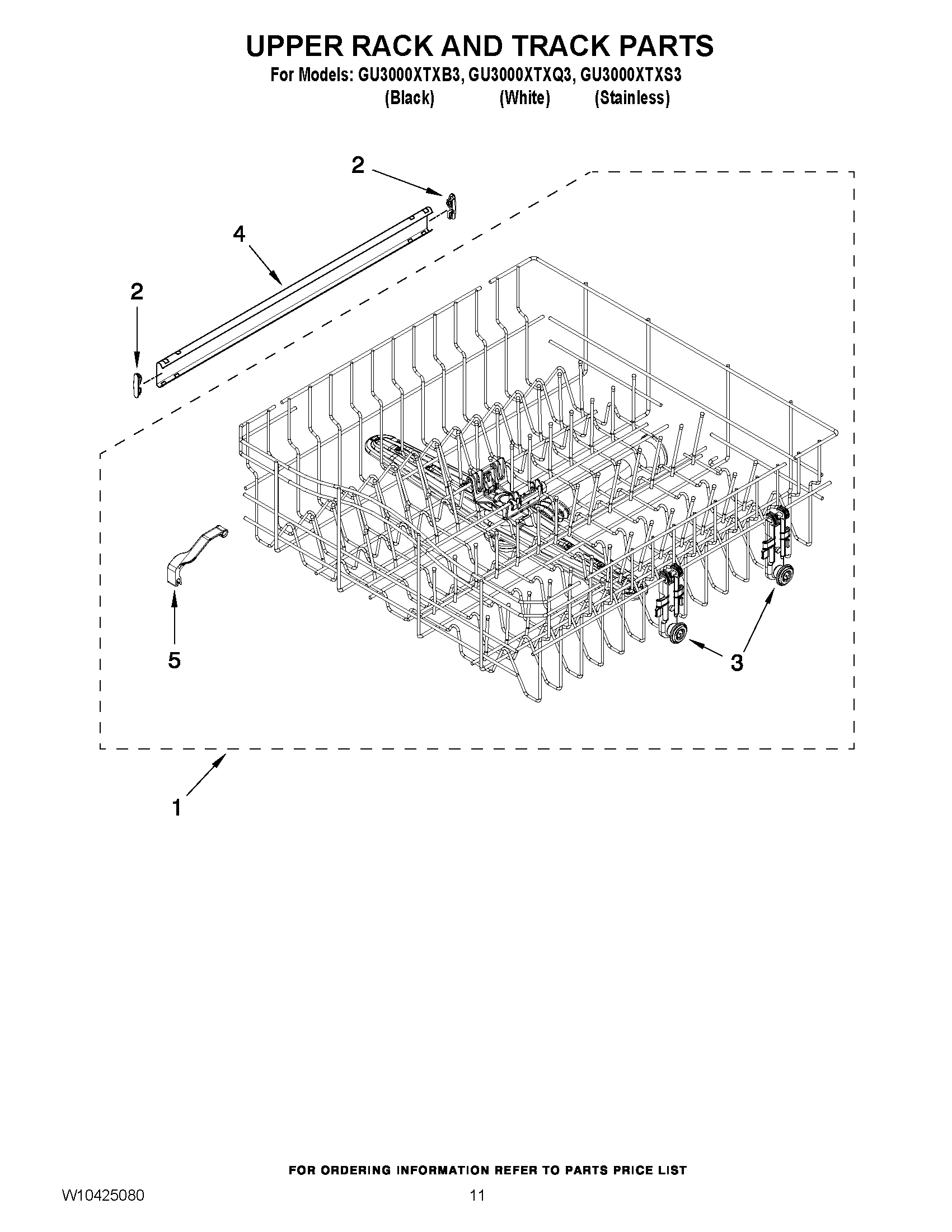 09 - UPPER RACK AND TRACK PARTS