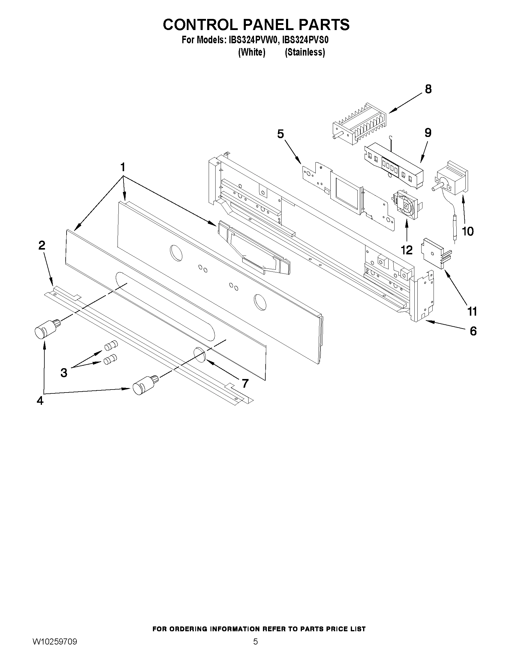 04 - CONTROL PANEL PARTS