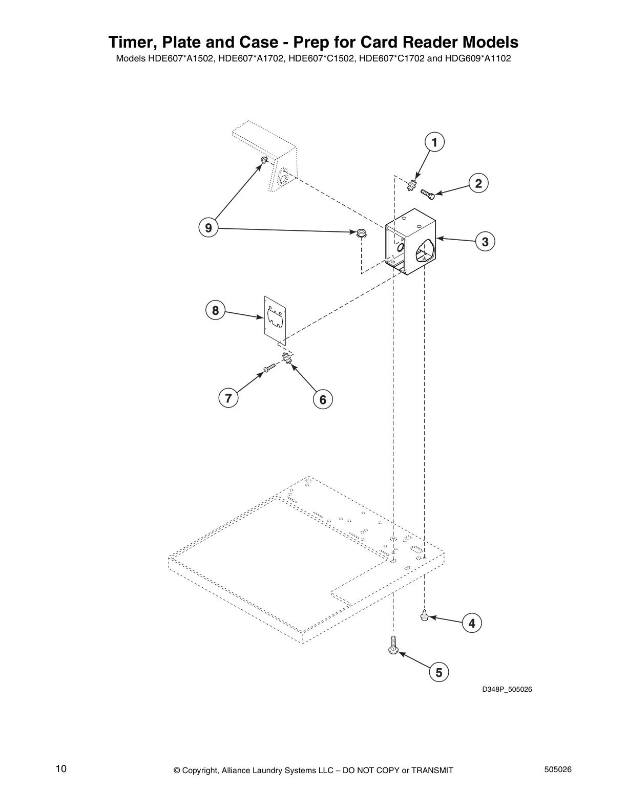 Timer, Plate and Case - Prep for Card Reader Models