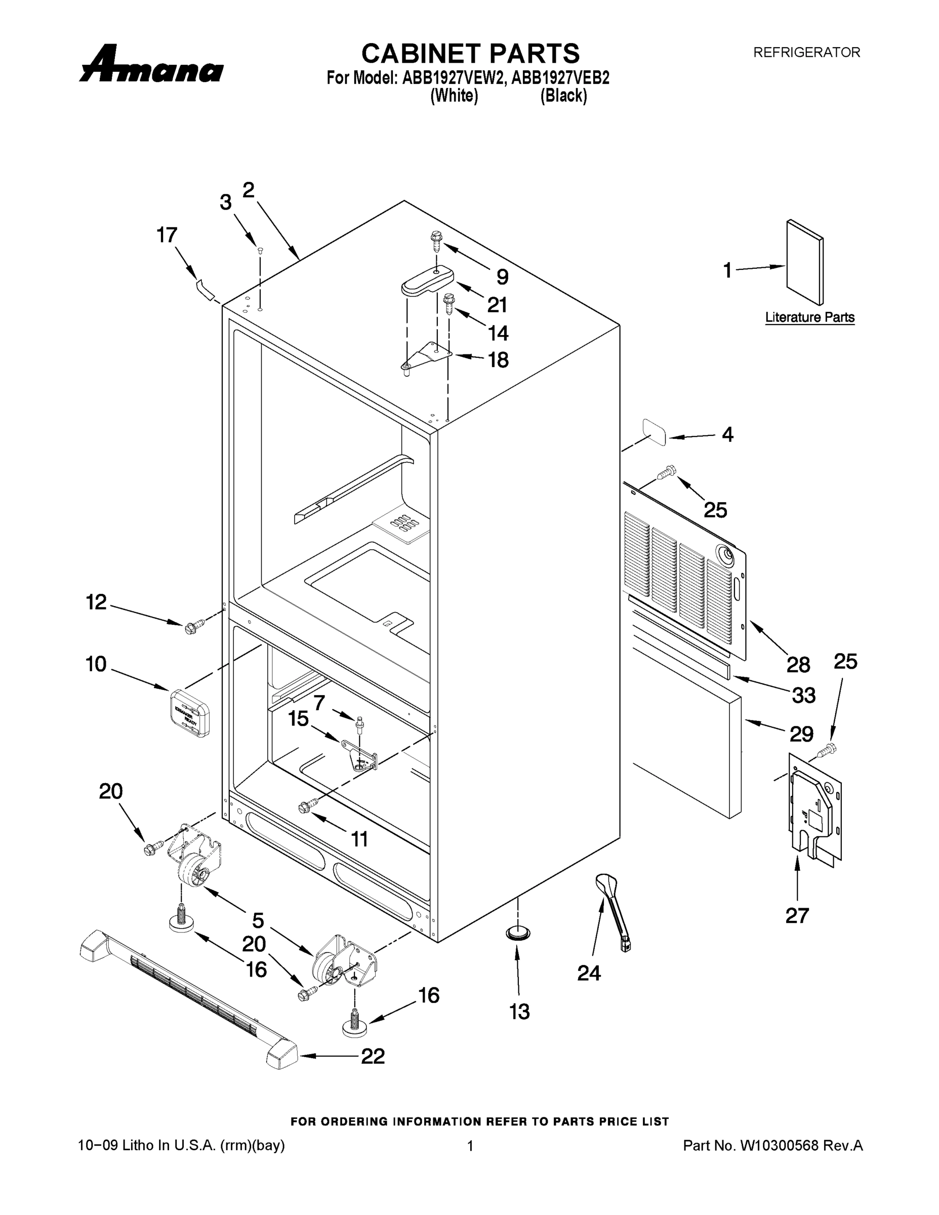 01 - CABINET PARTS