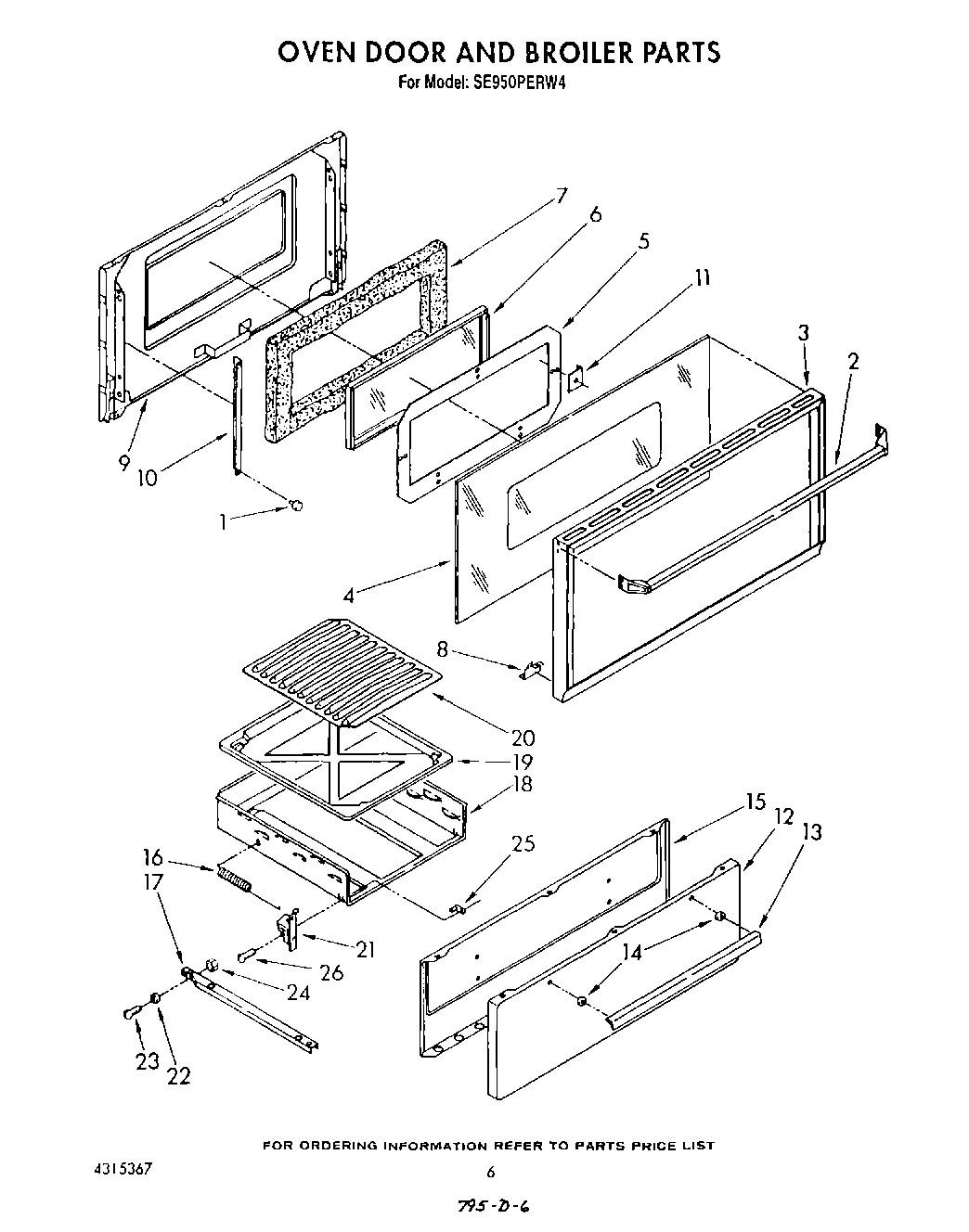 05 - OVEN DOOR AND BROILER