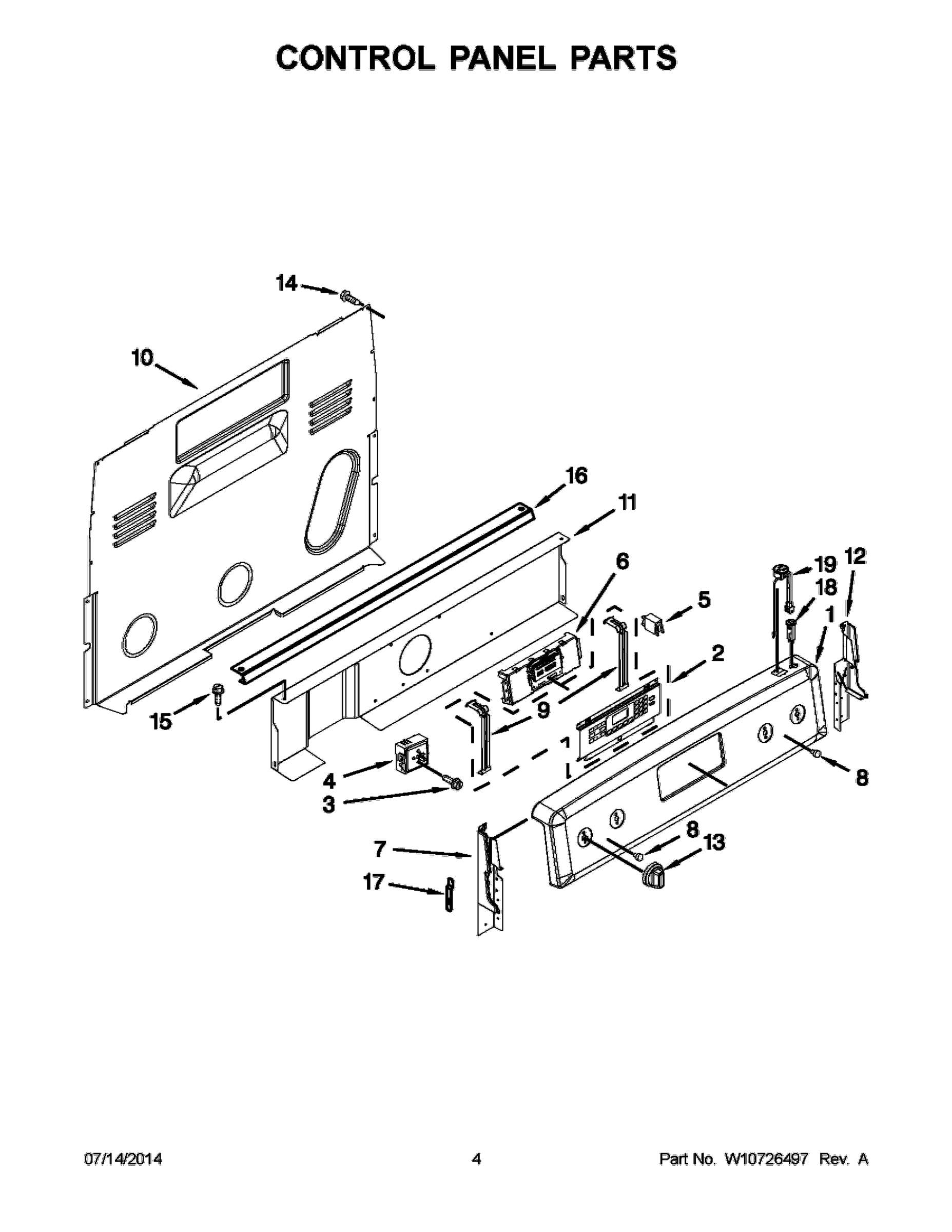 03 - CONTROL PANEL PARTS