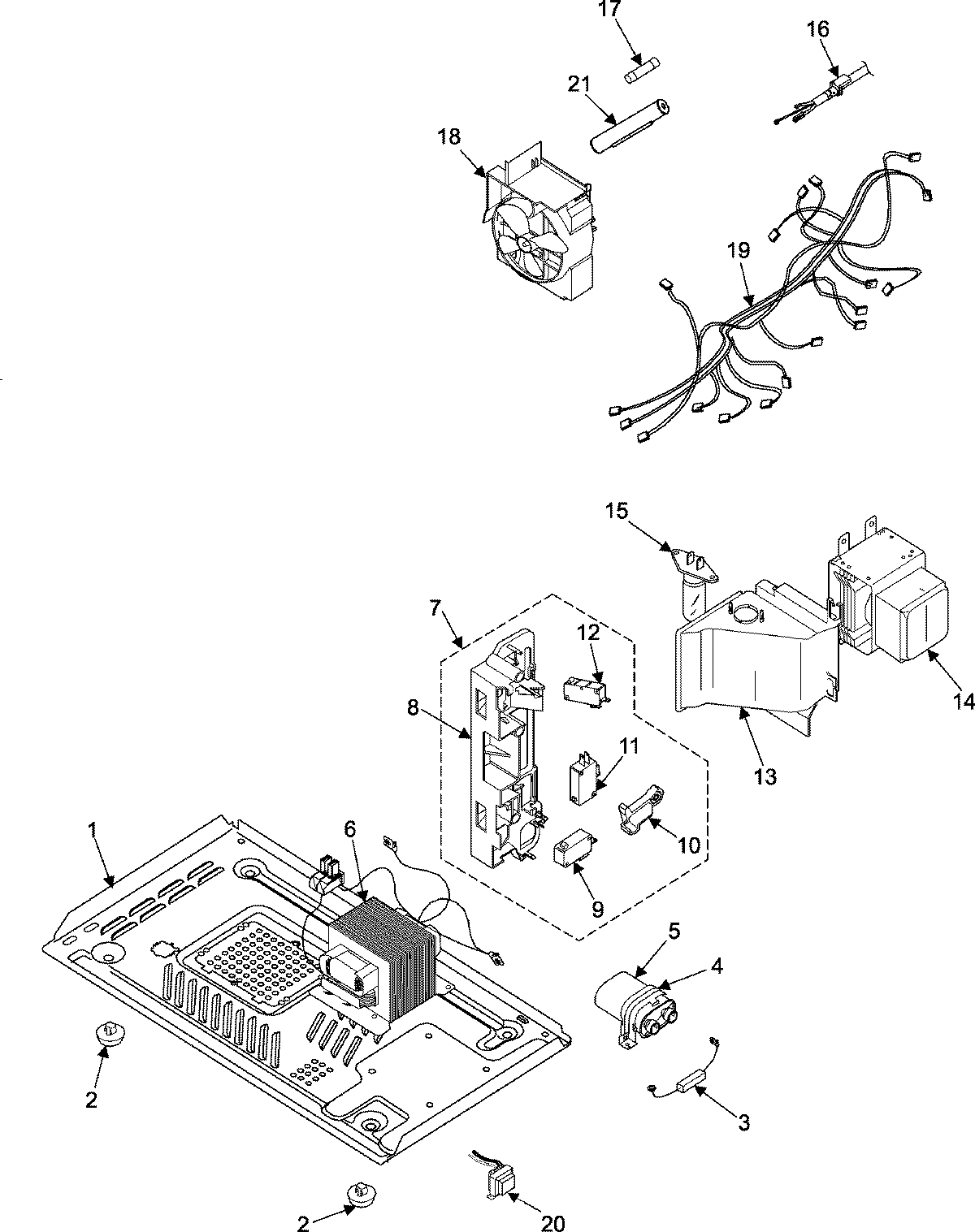 03 - INTERNAL CONTROL/LATCH ASSY/BASE