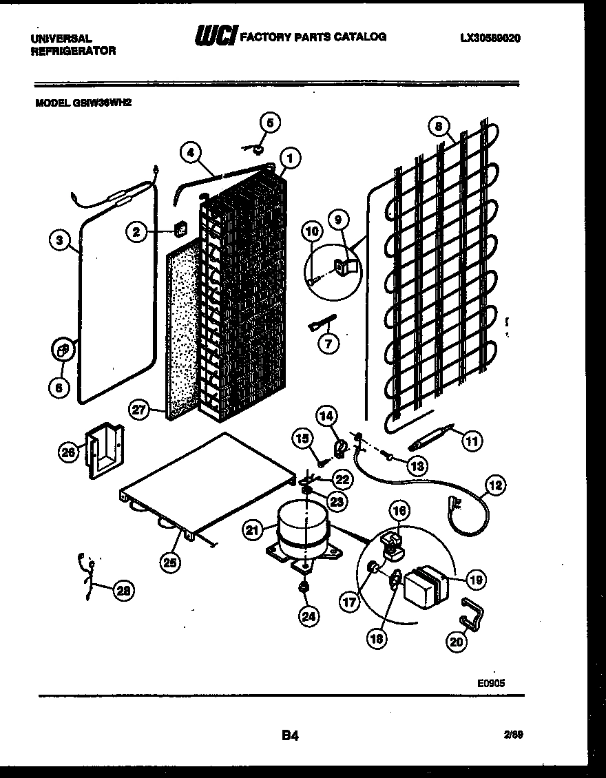 10 - SYSTEM AND AUTOMATIC DEFROST PARTS