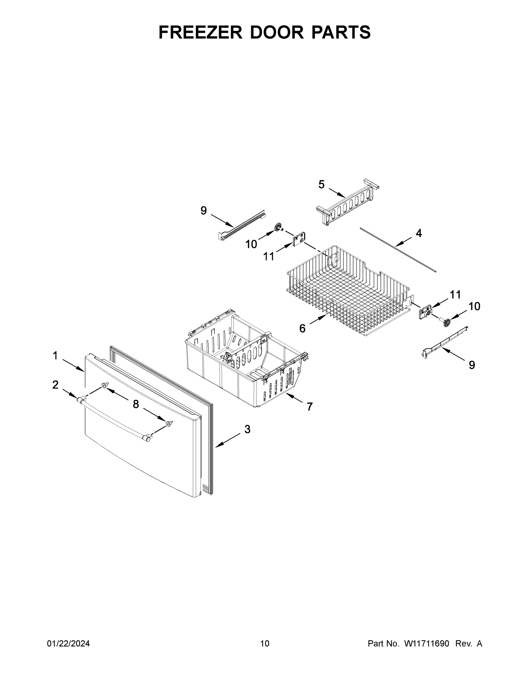06 - FREEZER DOOR PARTS