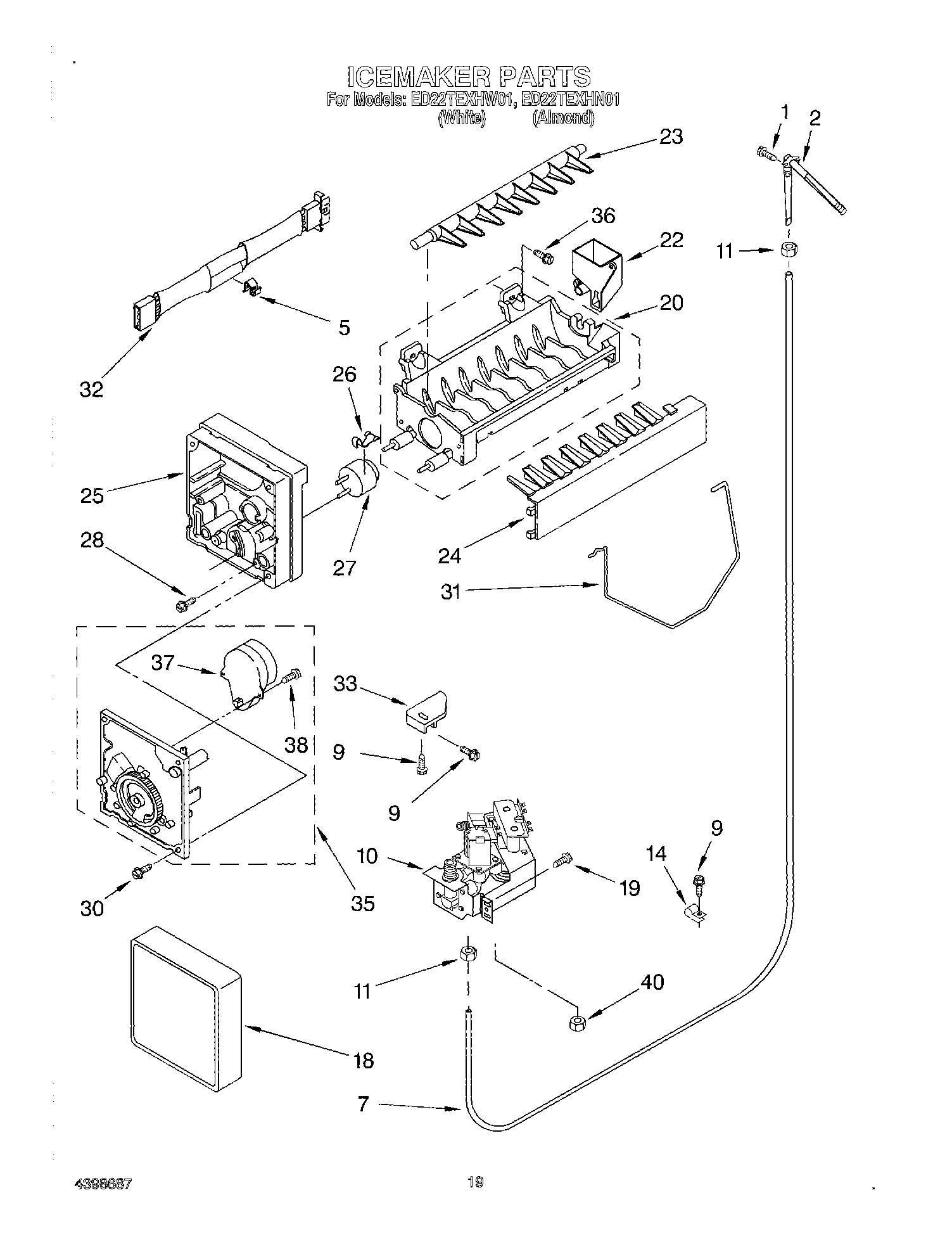 12 - ICE MAKER, OPTIONAL