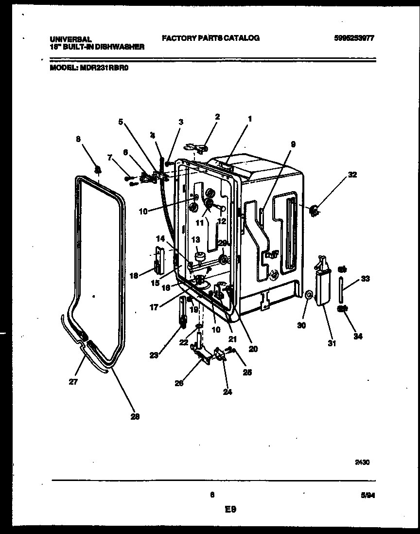 05 - TUB AND FRAME PARTS