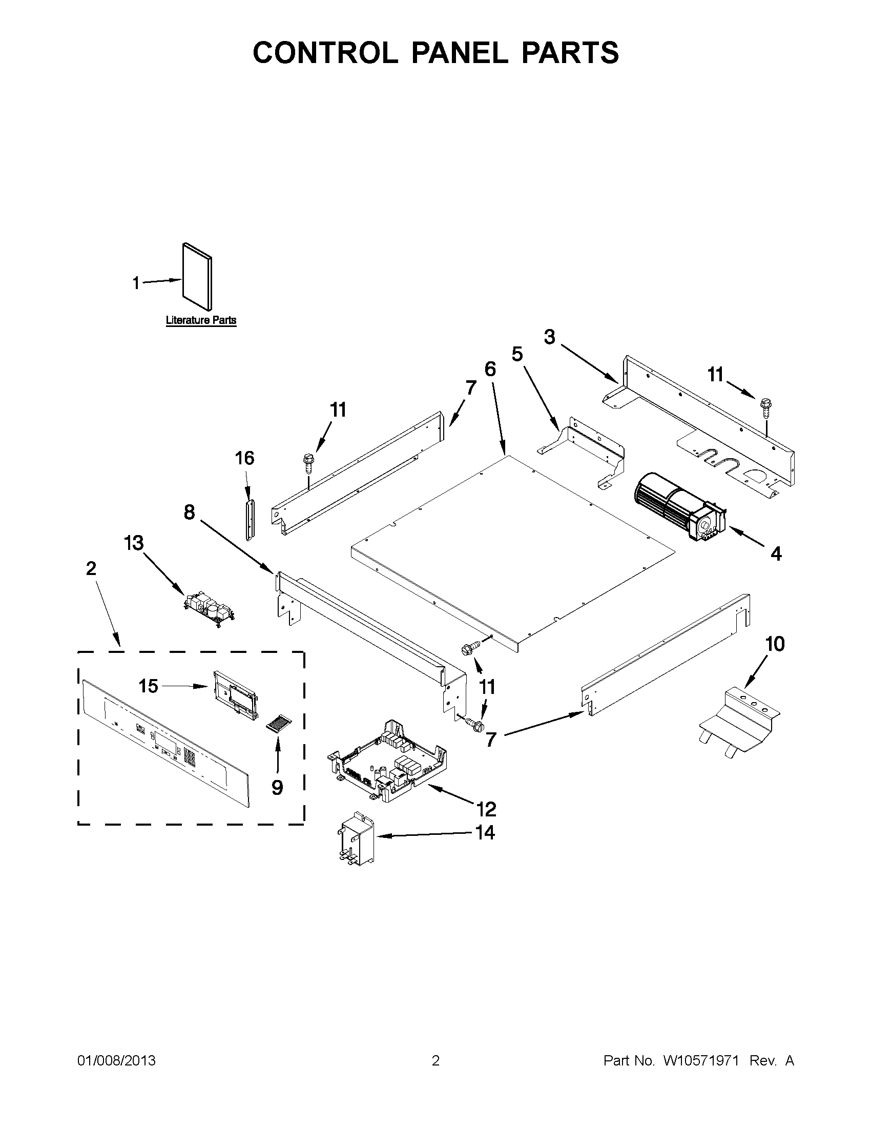 01 - CONTROL PANEL PARTS