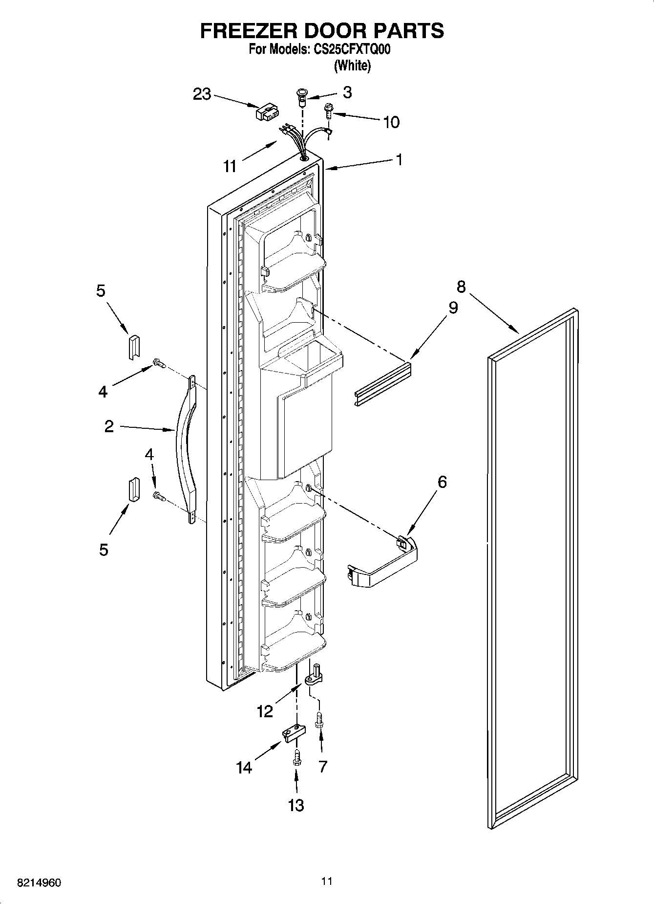 07 - FREEZER DOOR PARTS