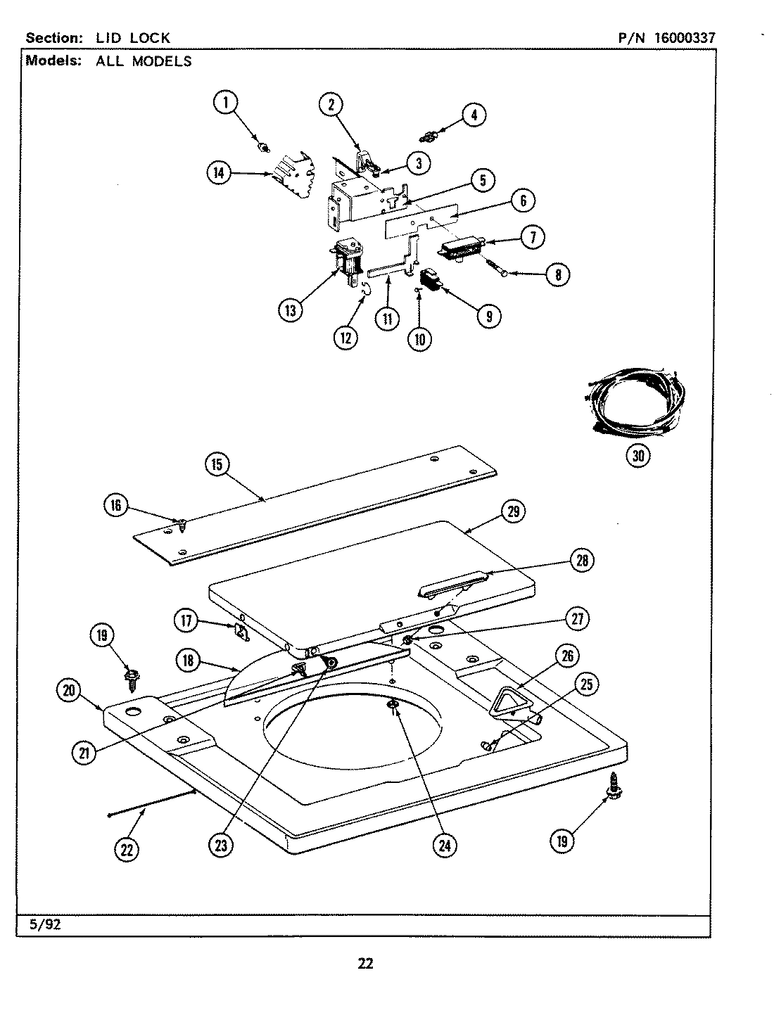 11 - LID LOCK (LSE7800ADW,ADL,ACL,ACW)