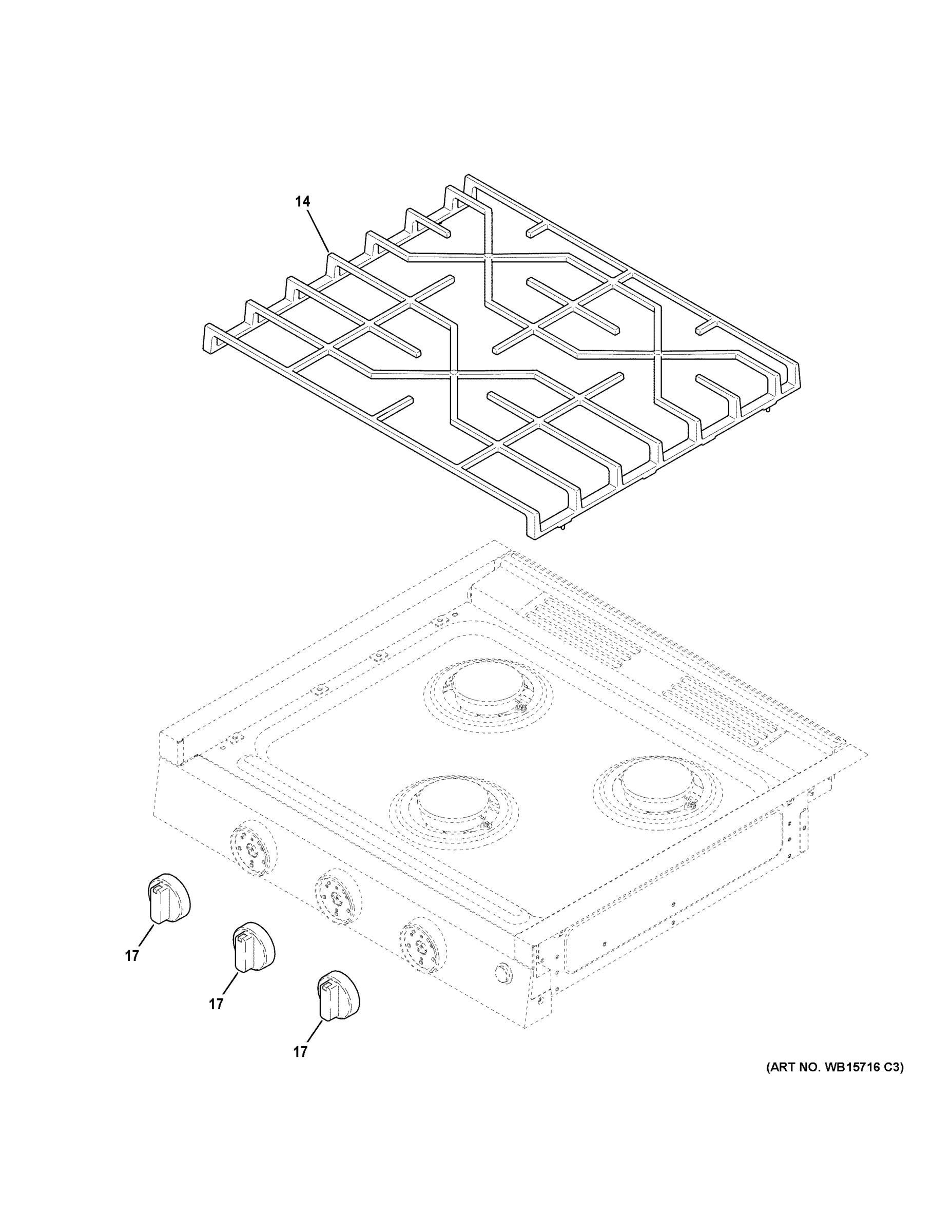CONTROL PANEL & COOKTOP