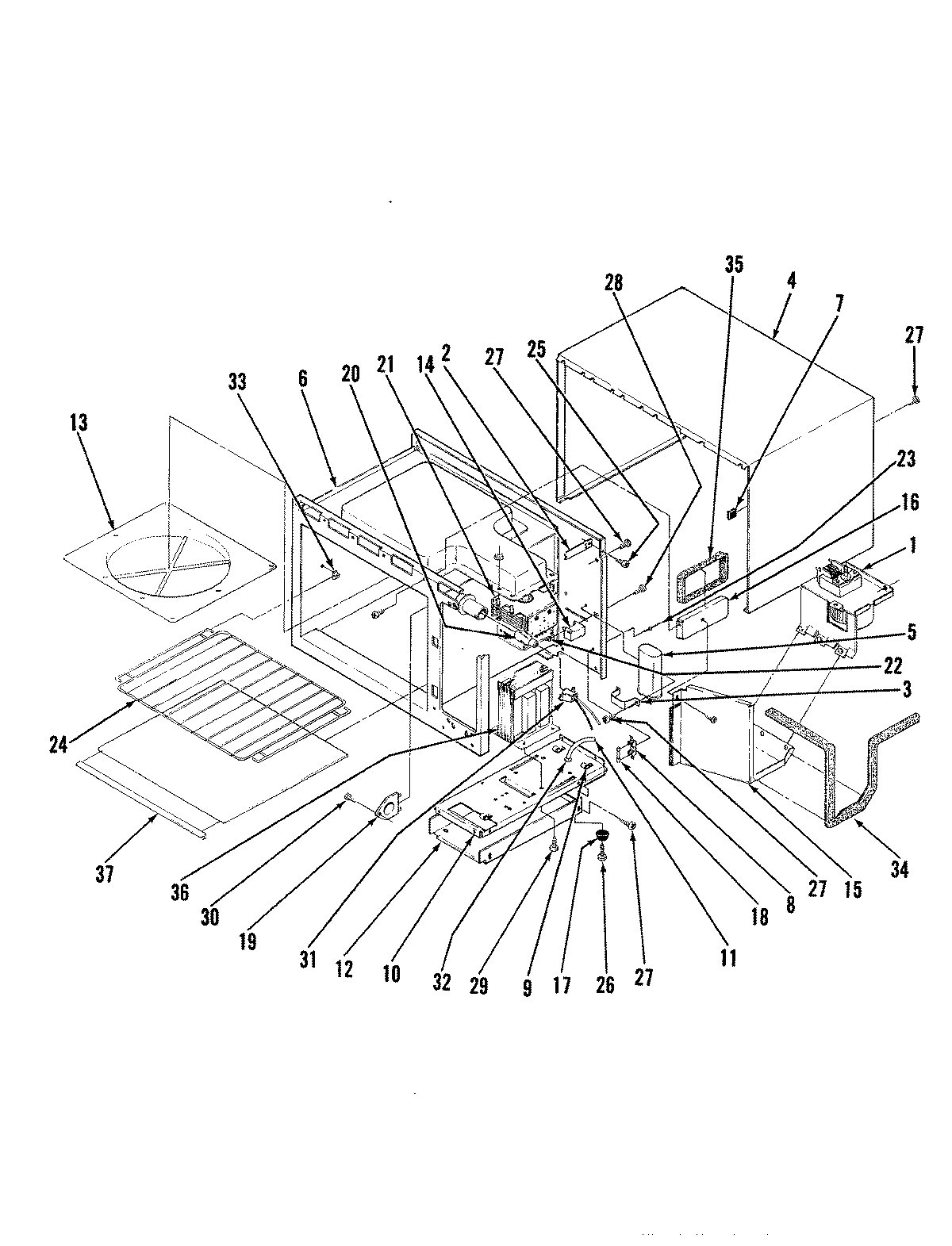 03 - FRT.FRAME/OVEN CAVITY/COOLING SYSTEM