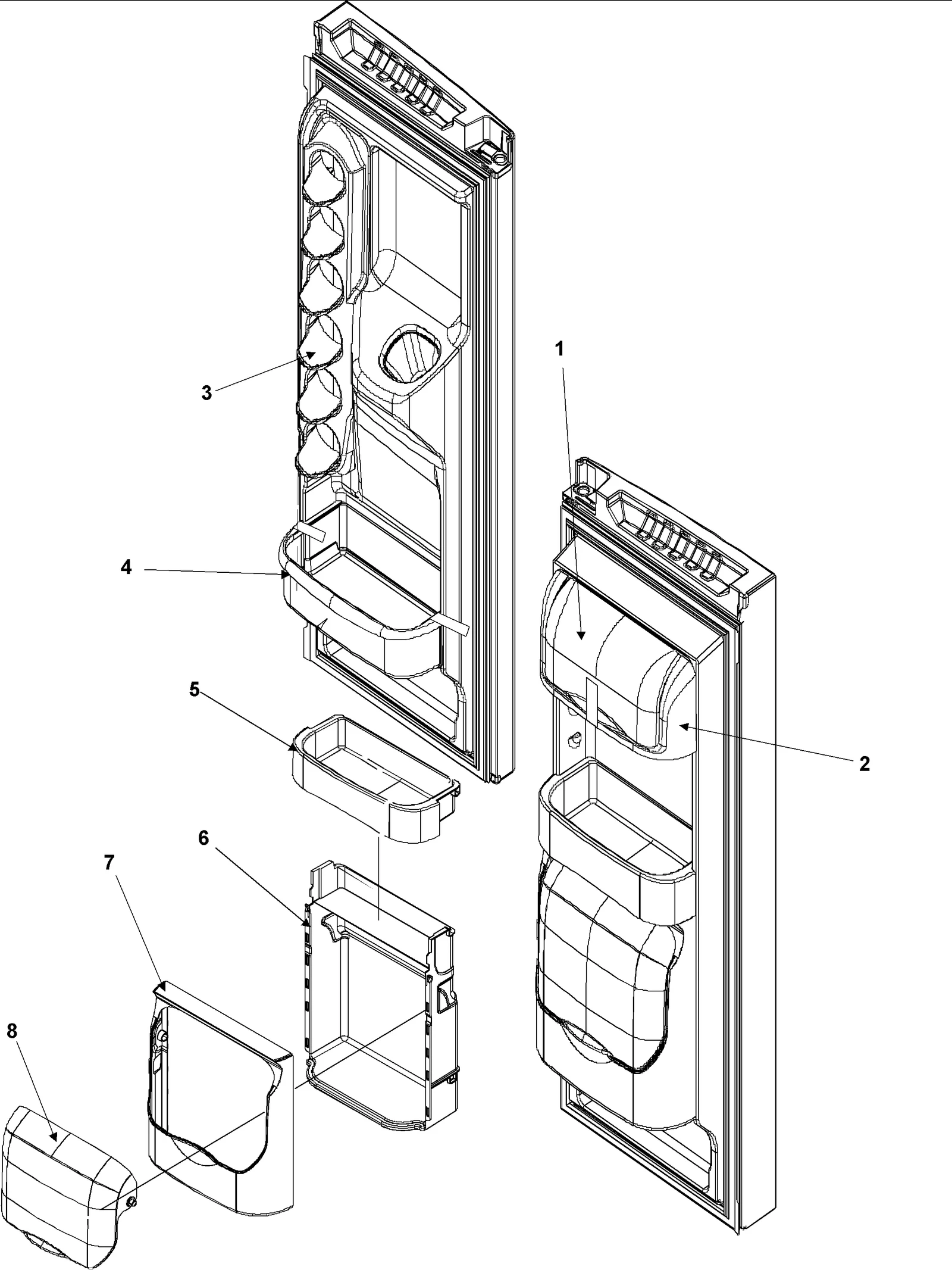 REFRIGERATOR DOOR STORAGE