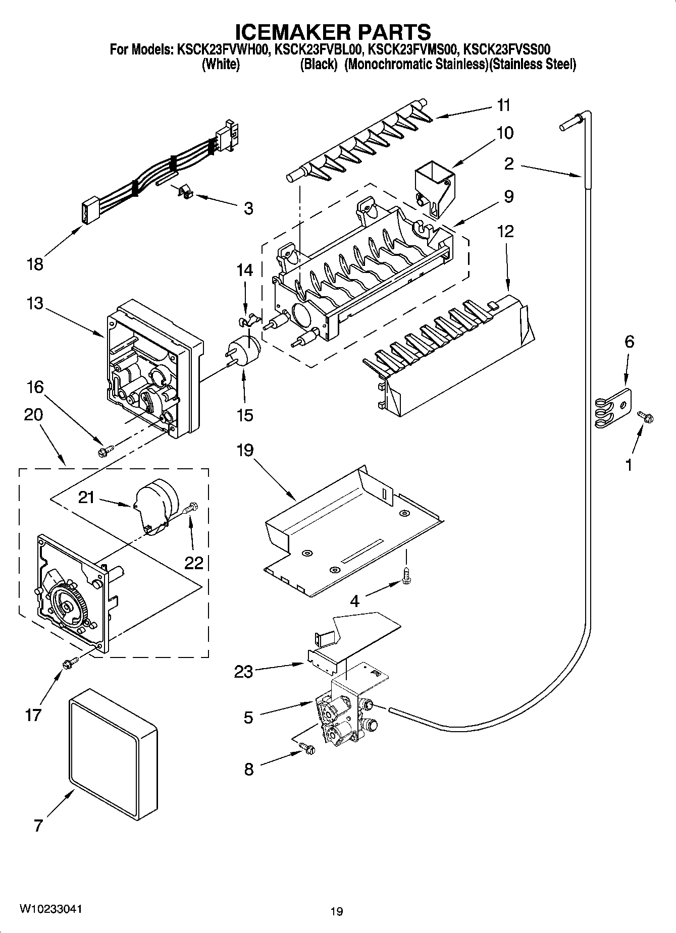 12 - ICEMAKER PARTS, OPTIONAL PARTS (NOT INCLUDED)