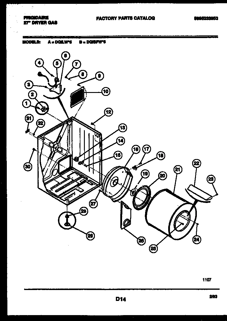 02 - CABINET AND COMPONENT PARTS
