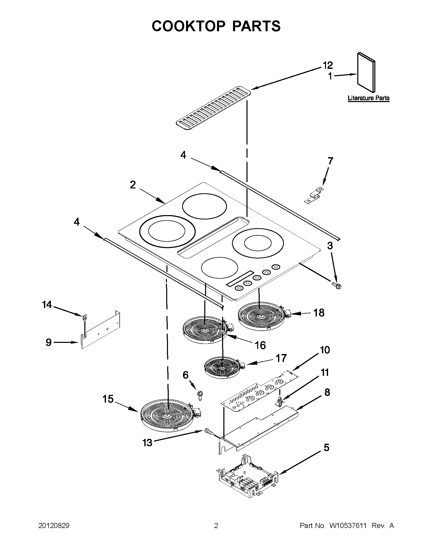 01 - COOKTOP PARTS