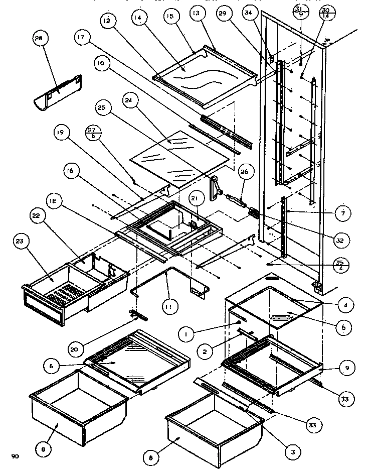 17 - SHELVING & DRAWERS (REF)