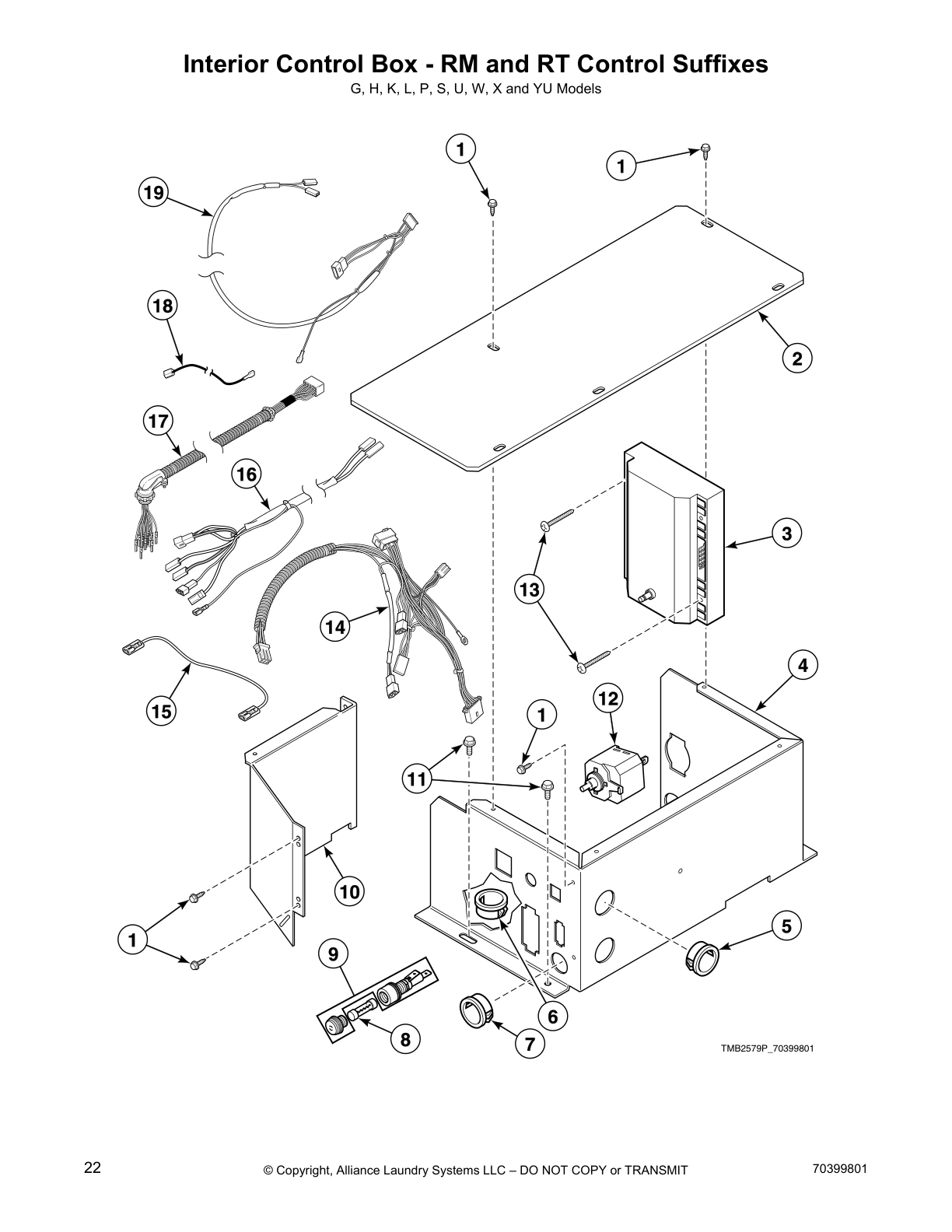 Interior Control Box - RM and RT Control Suffixes