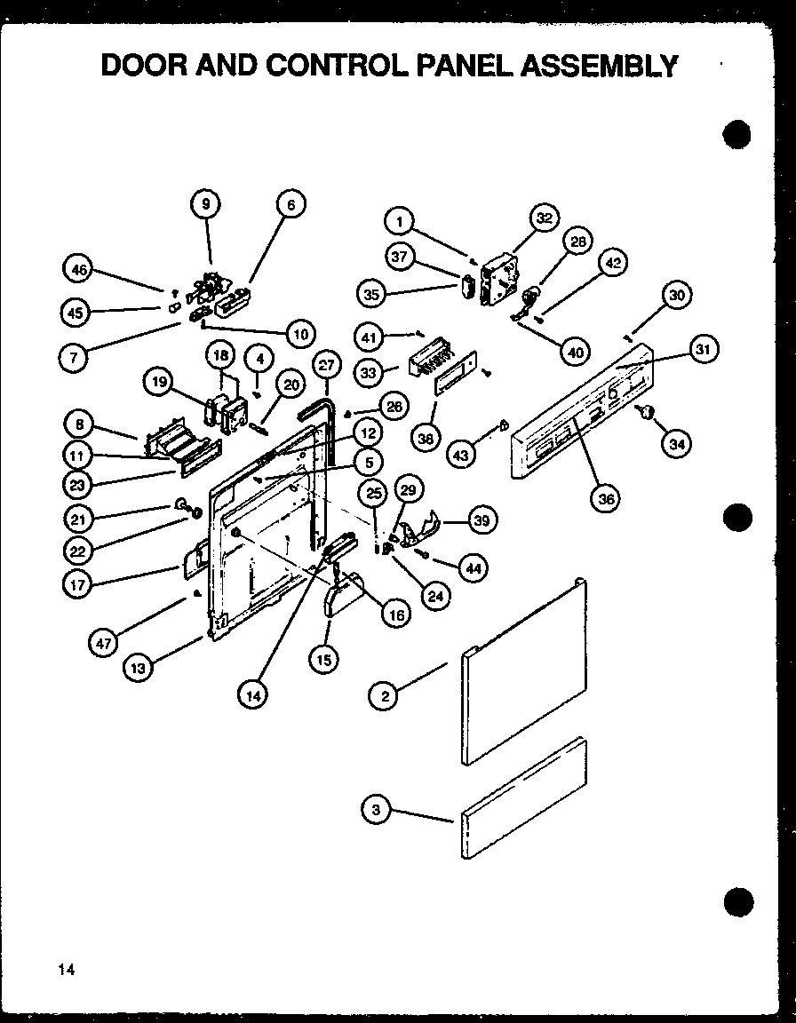 02 - DOOR AND CONTROL PANEL ASSY