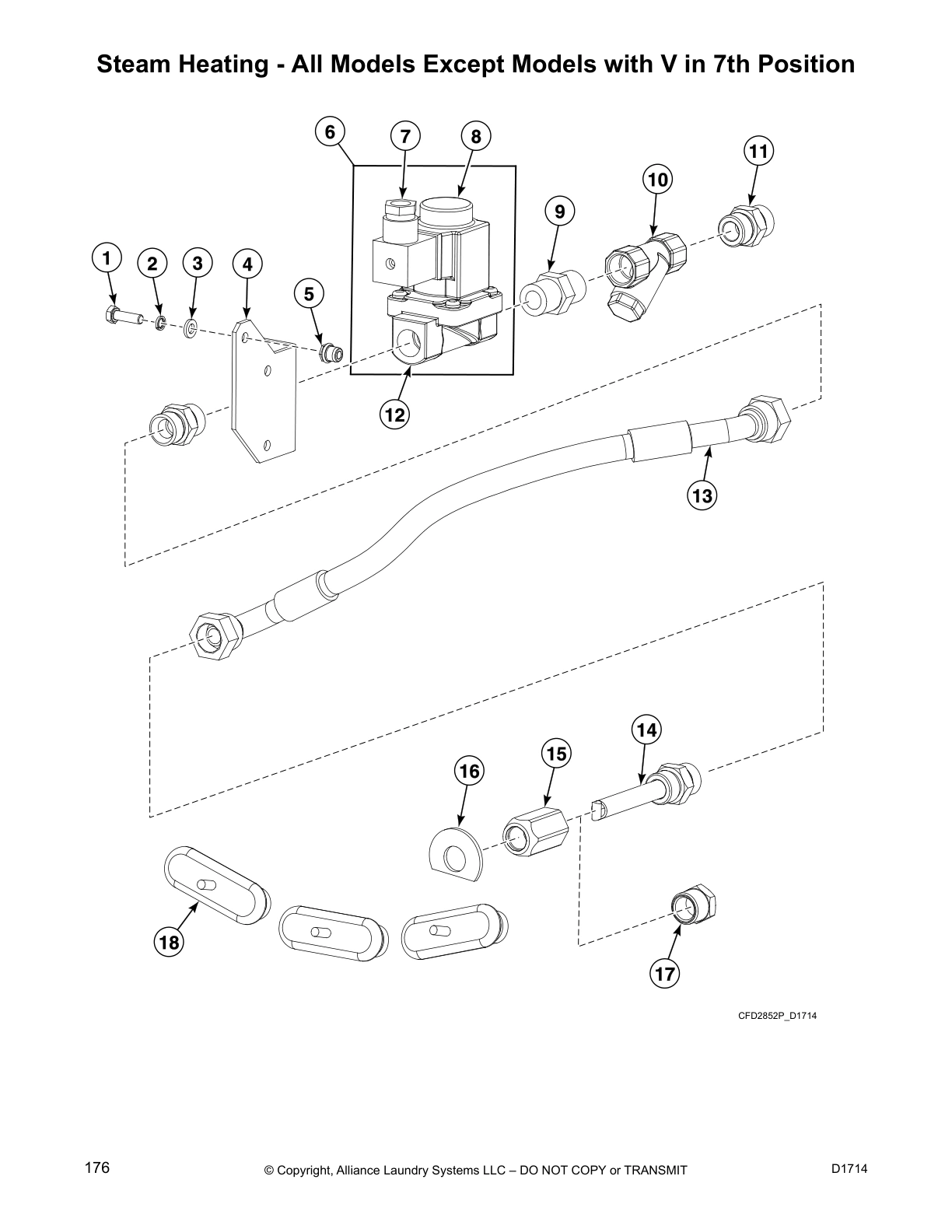 Steam Heating - All Models Except Models with V in 7th Position