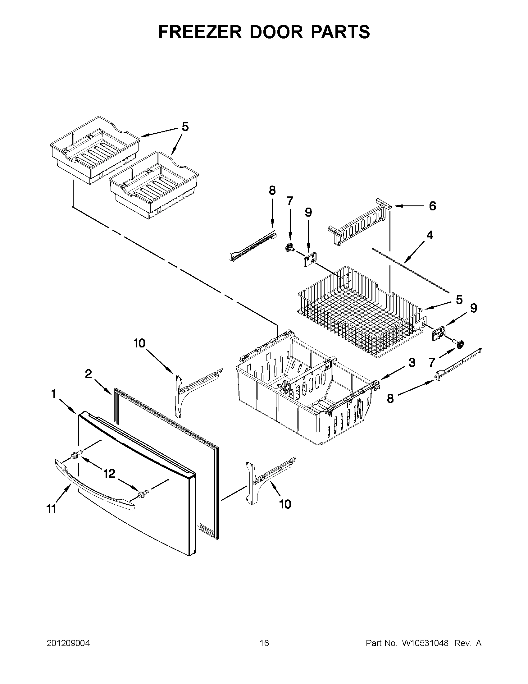 08 - FREEZER DOOR PARTS