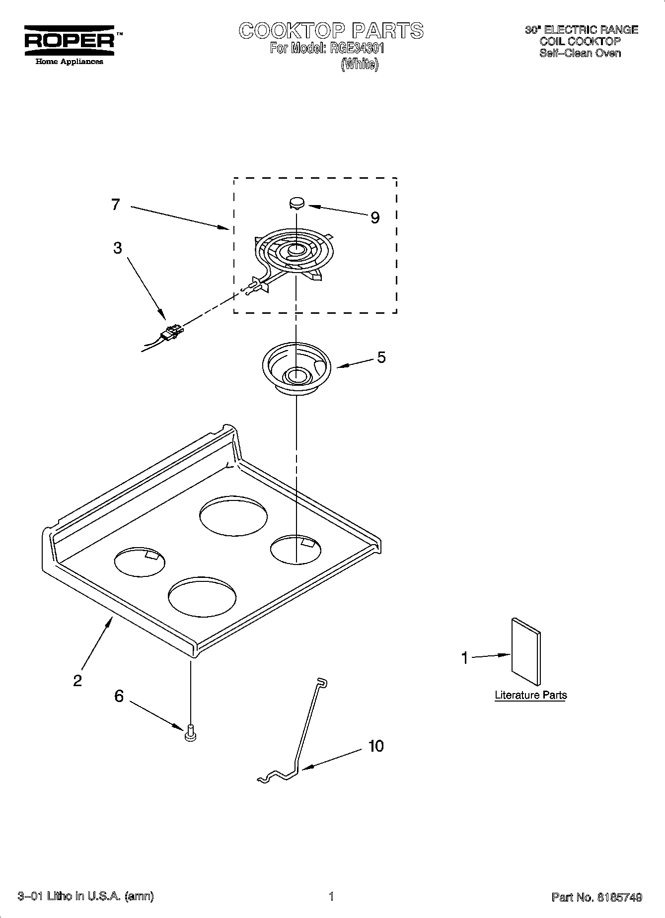 01 - COOKTOP PARTS