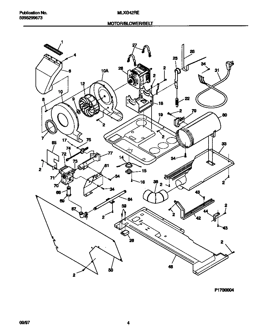03 - MOTOR/BLOWER/BELT