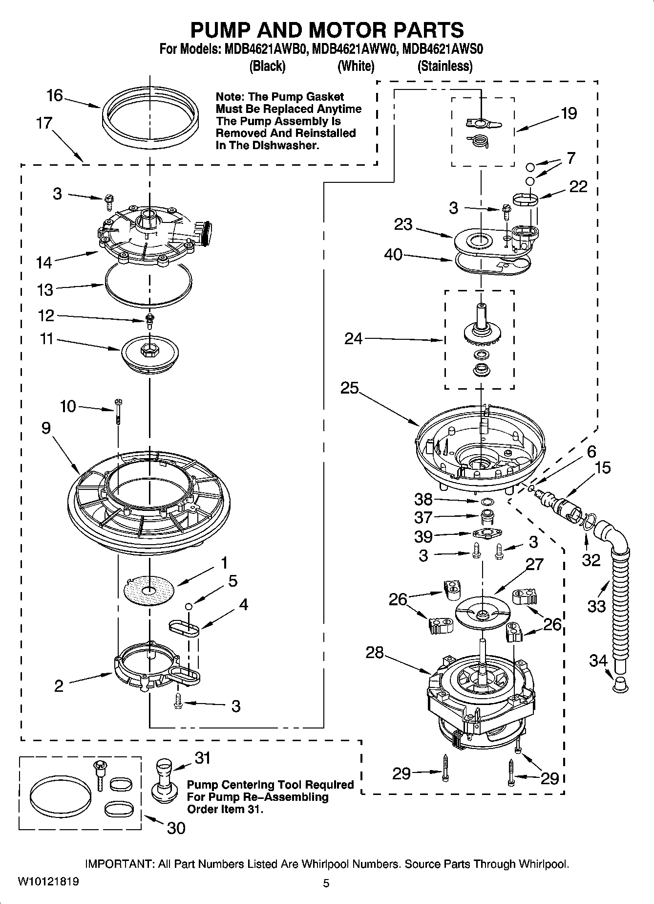 04 - PUMP AND MOTOR PARTS