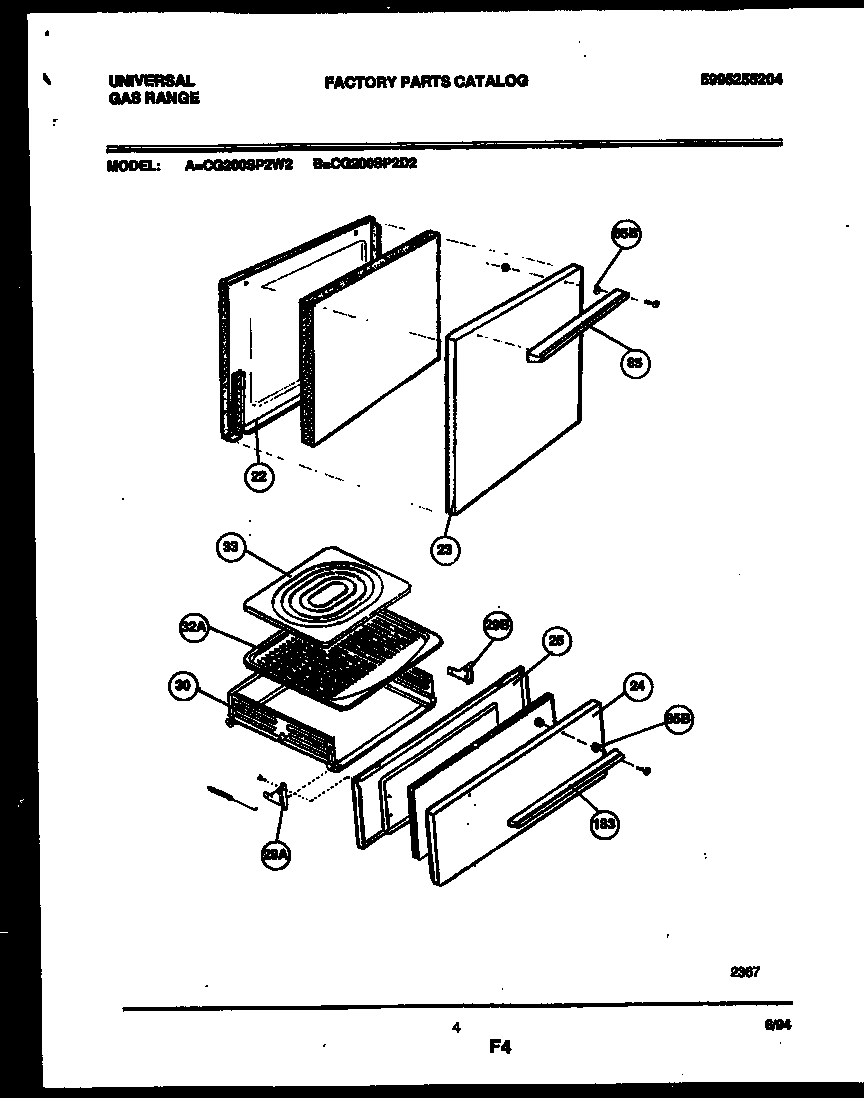 03 - DOOR AND BROILER DRAWER PARTS