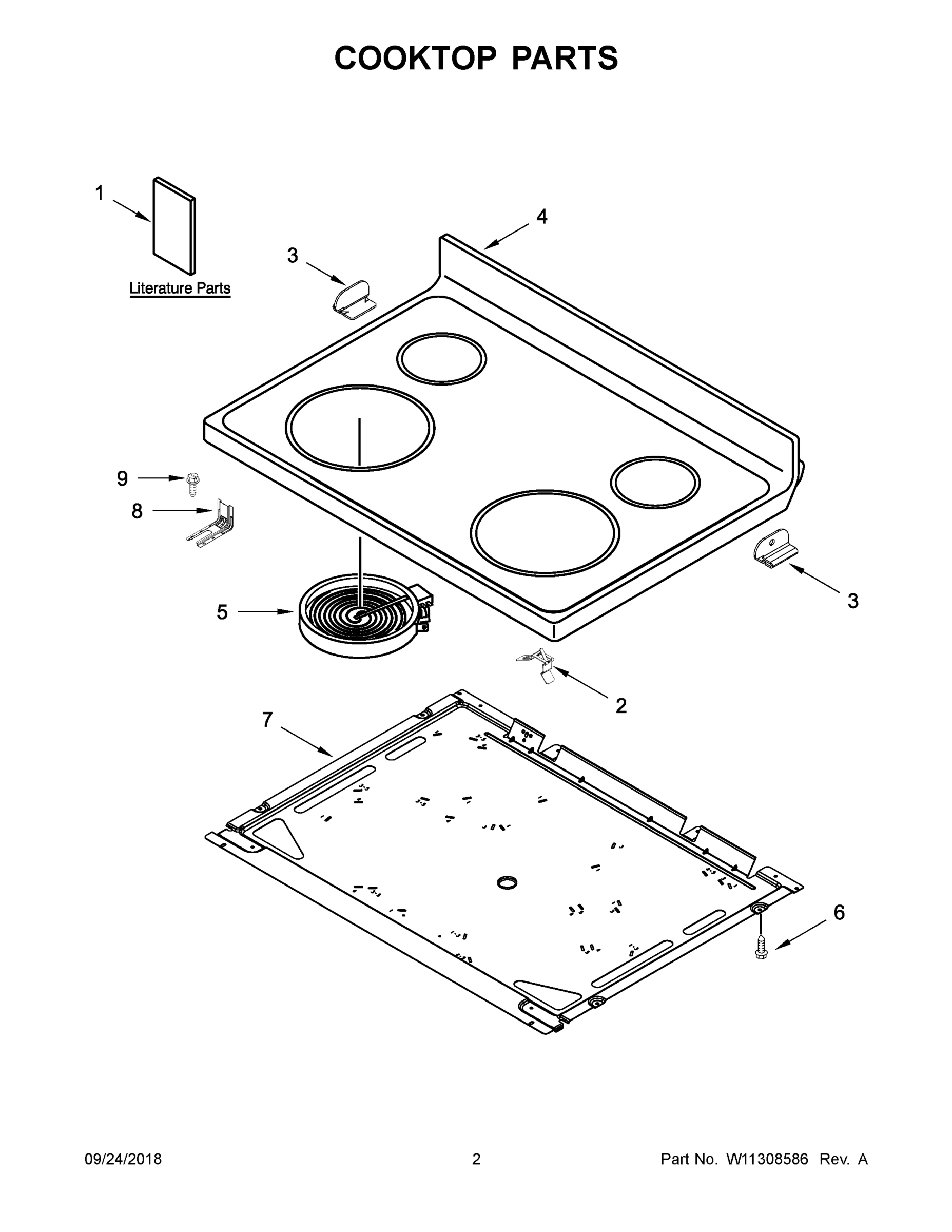 02 - COOKTOP PARTS