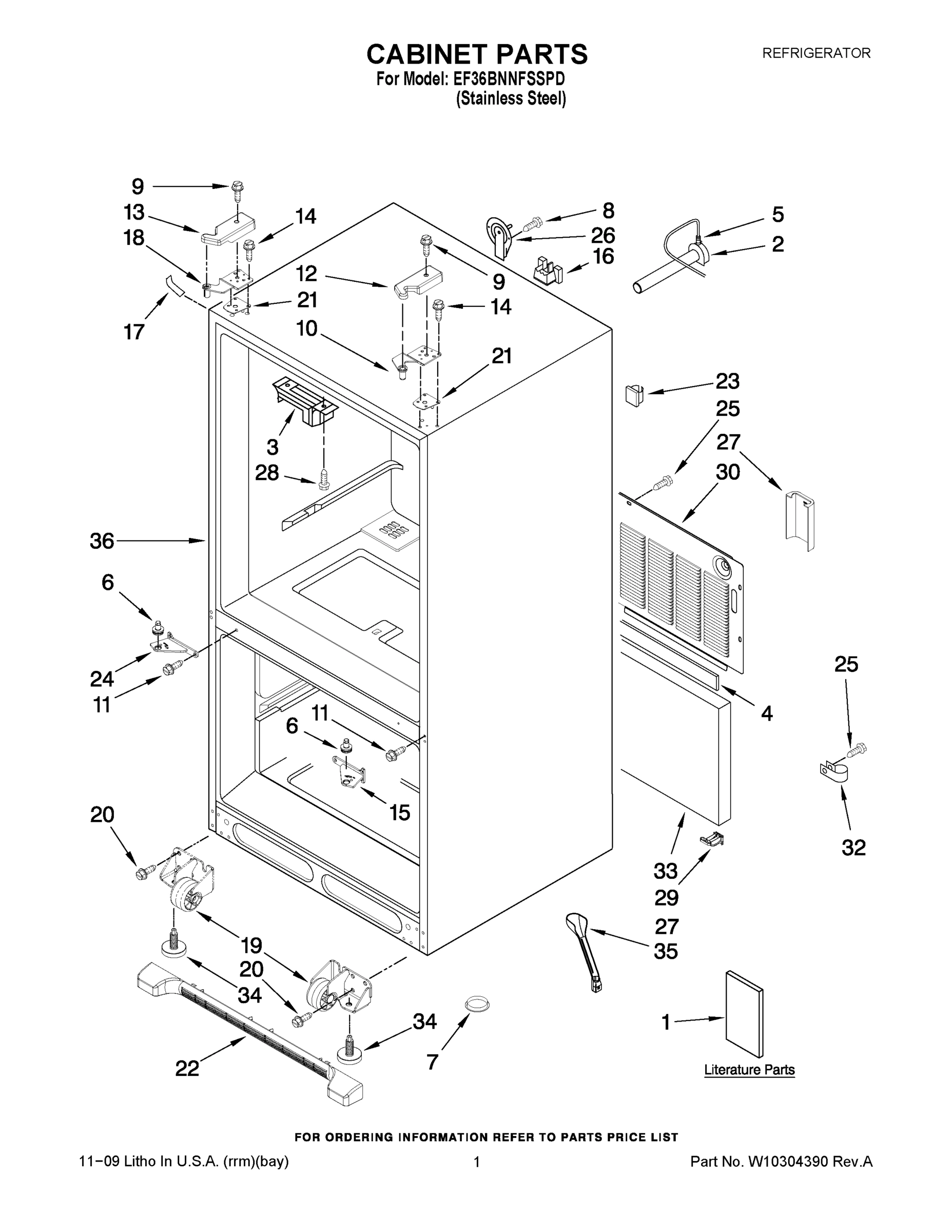 01 - CABINET PARTS